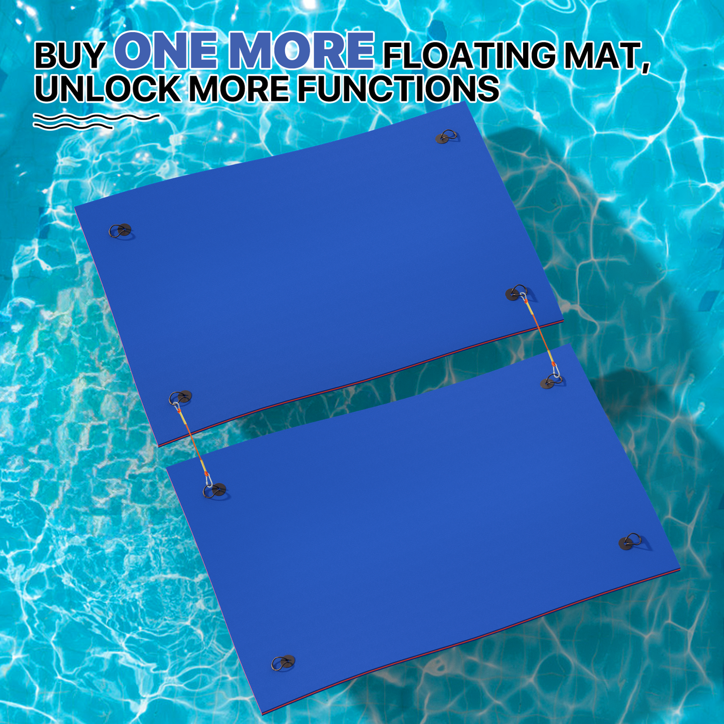 9 * 6 ft Water Floating Mat
