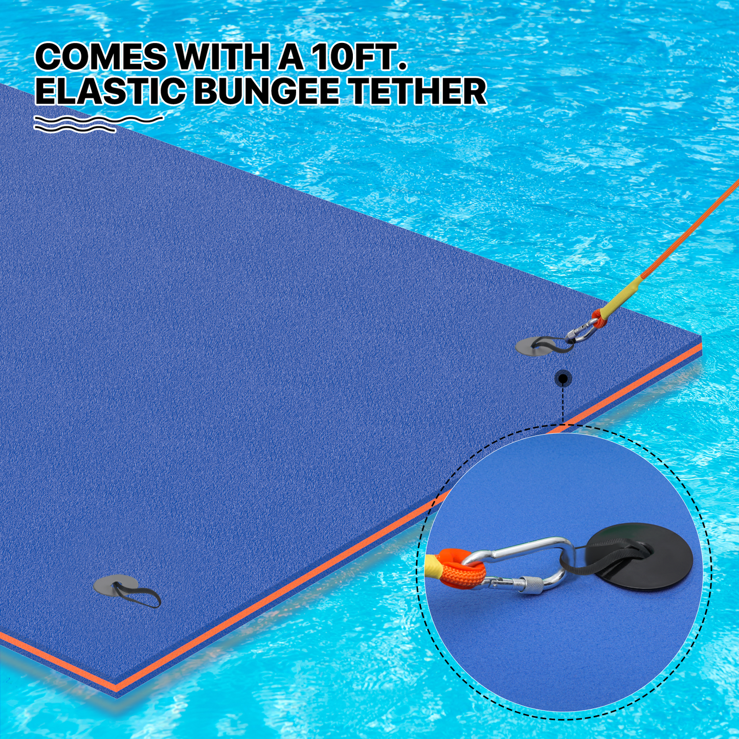 9 * 6 ft Water Floating Mat