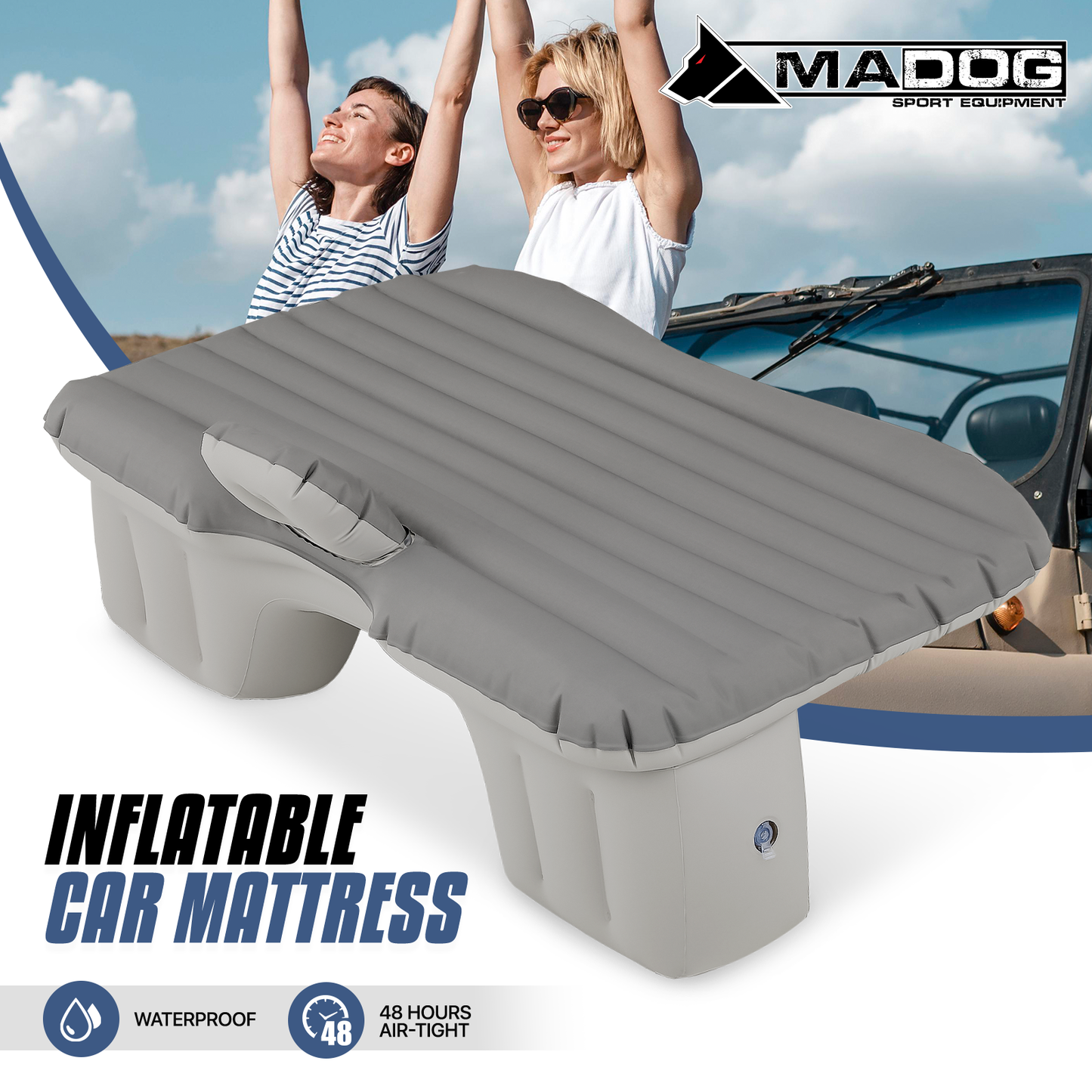 PVC Inflatable Car Mattress -52''*30''*12''
