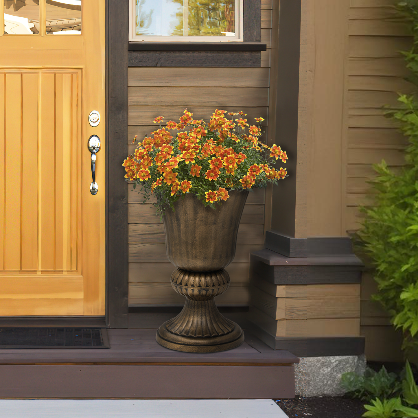 Urn Planter - (L)10.5in. (W)14.5in. (H)20in.- 2PCS