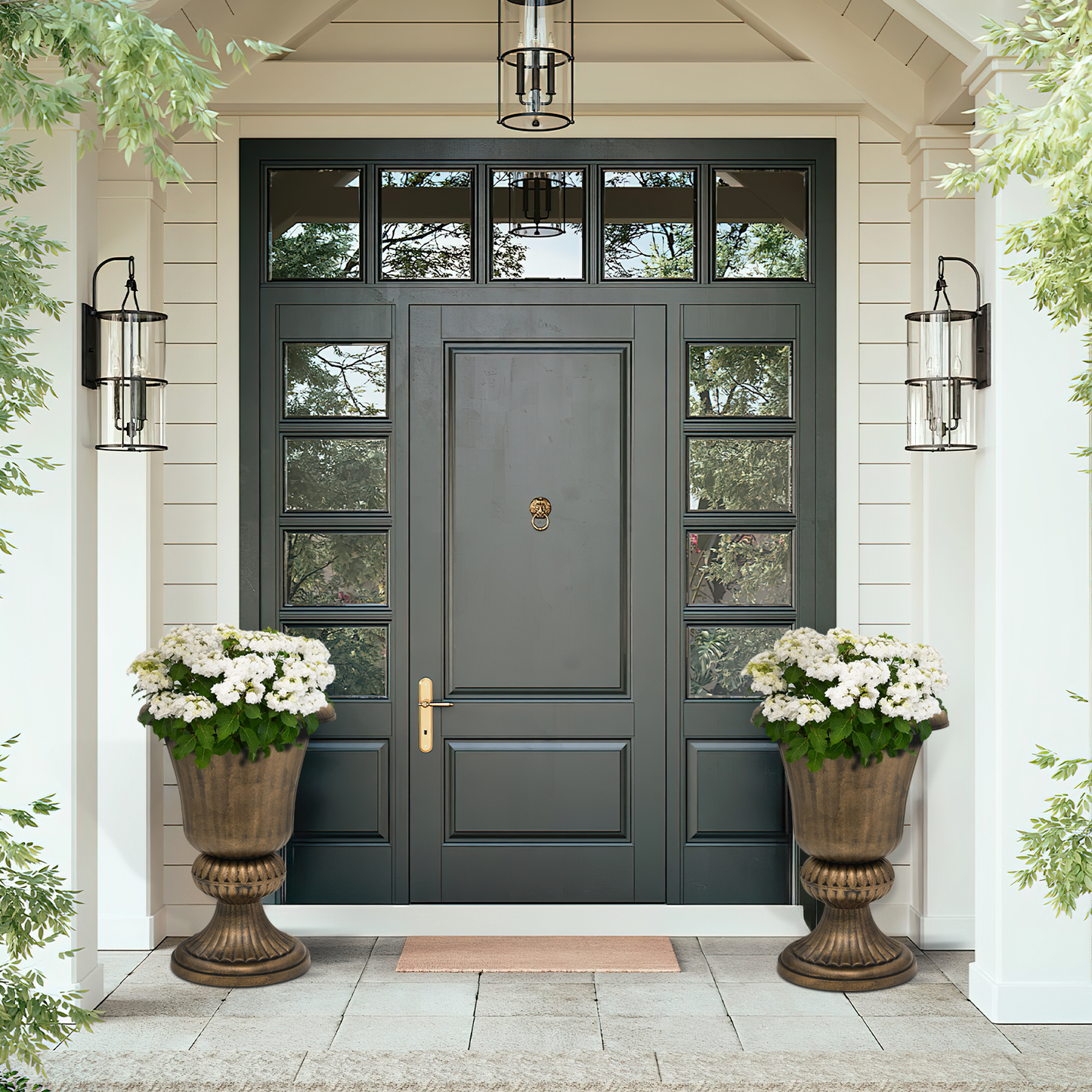 Urn Planter - (L)10.5in. (W)14.5in. (H)20in.- 2PCS