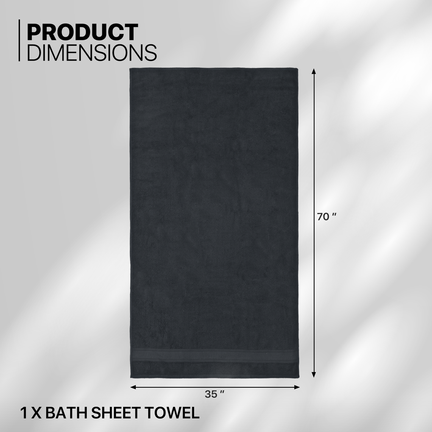 Towel - 1*Bath Sheet Towel - 35*70 inch