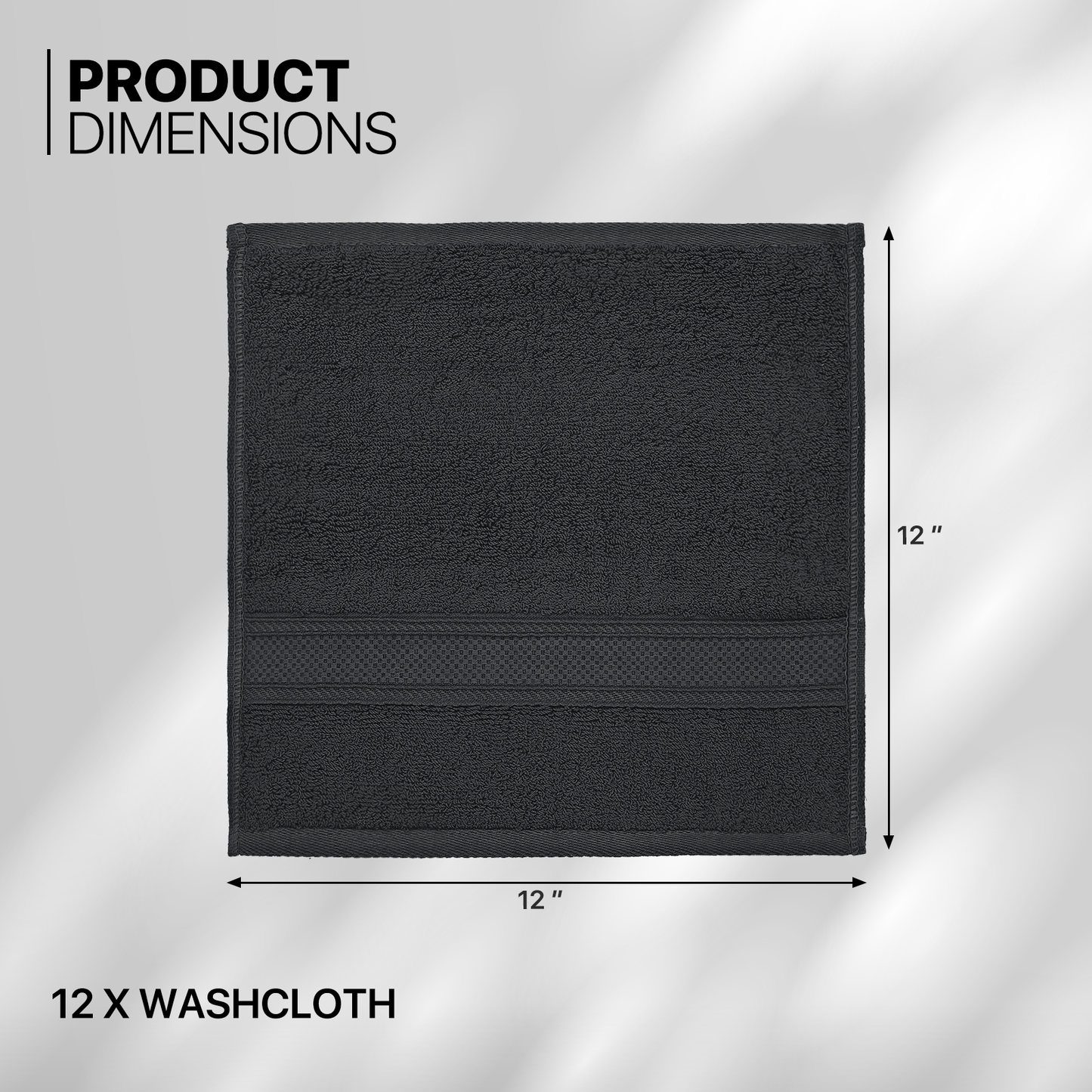 Towel - 12*Washcloth - 12*12 inch