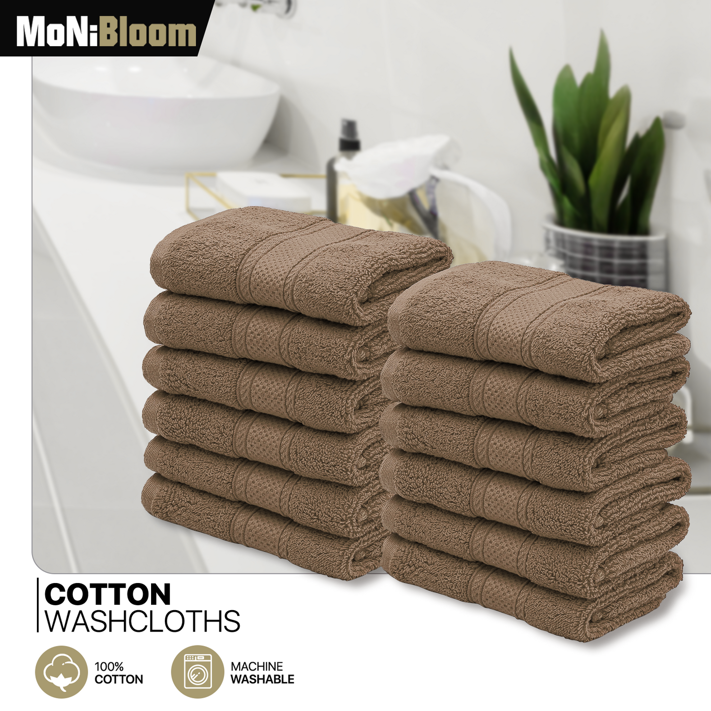 Towel - 12*Washcloth - 12*12 inch