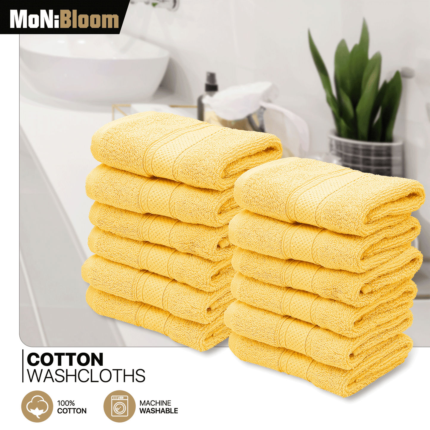 Towel - 12*Washcloth - 12*12 inch