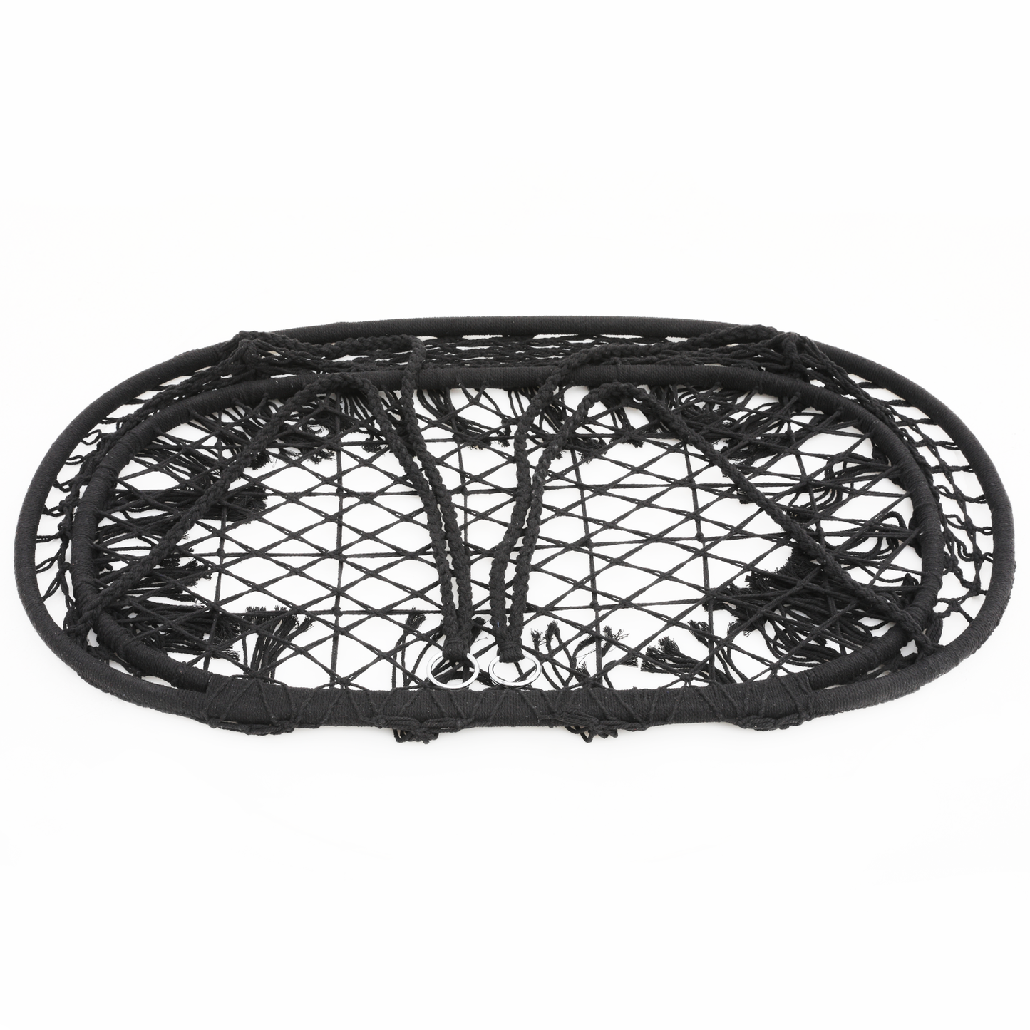 LoveSeat Hammock Chair - Macrame Hanging Rope Swing - 700 lbs - with Tassels