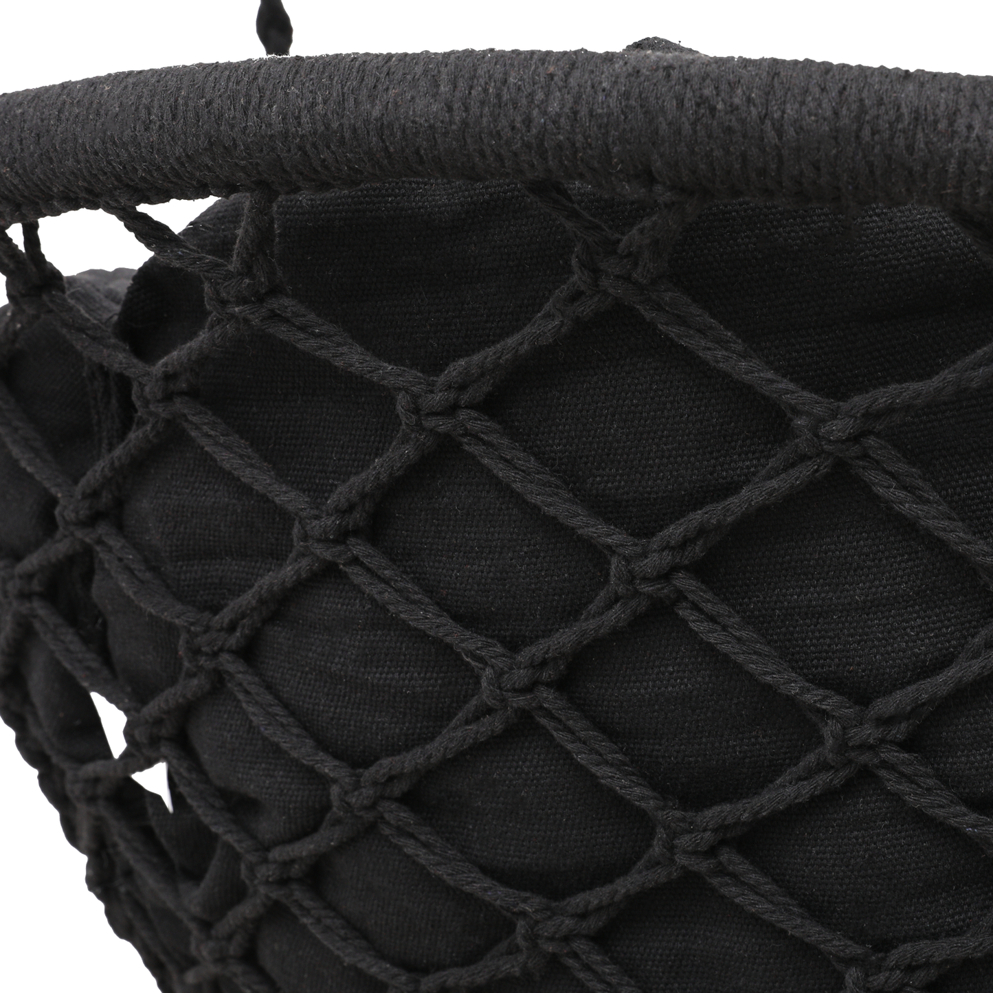 Hanging Cotton Rope Swing - Macrame Hammock Chair - Cushion Seat