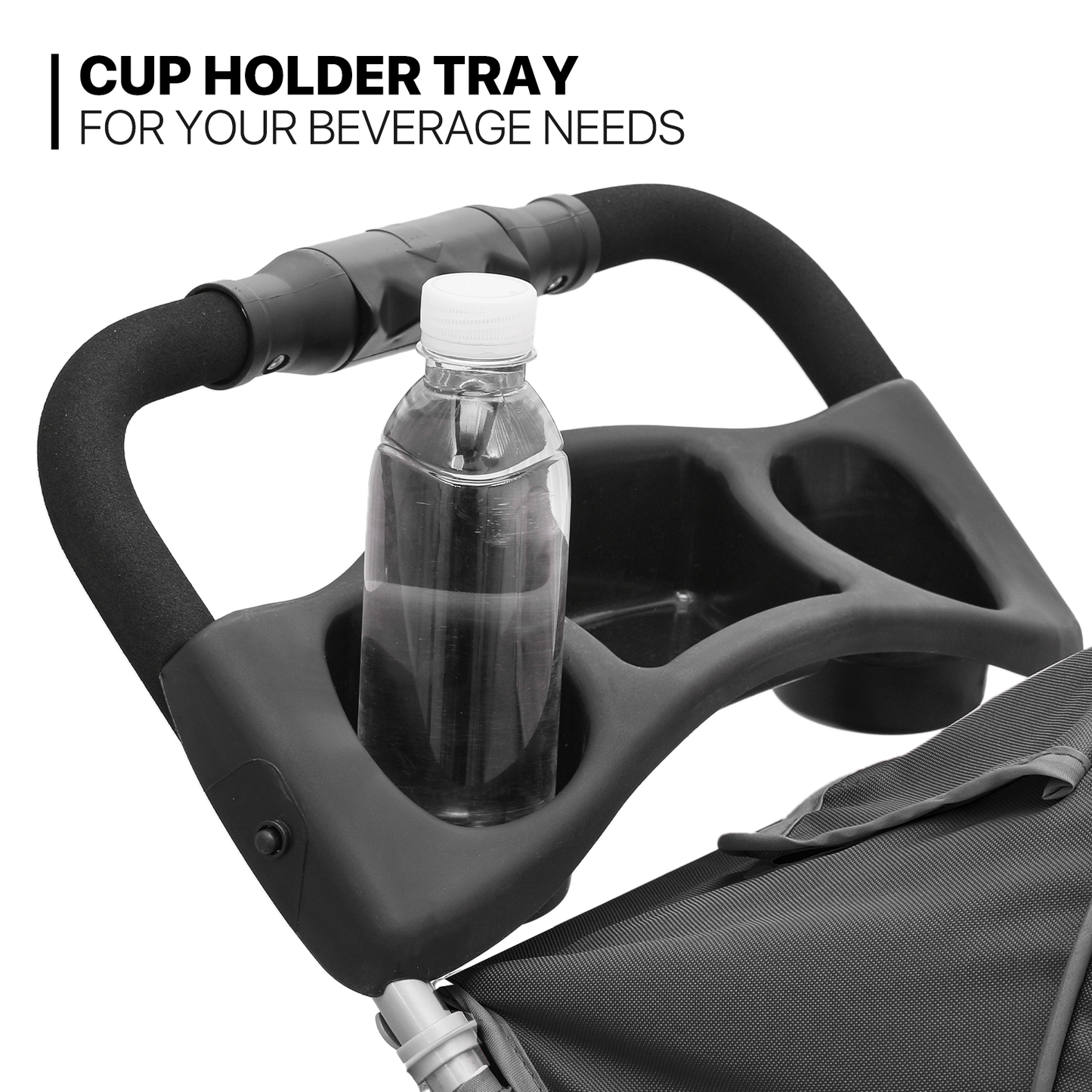 Pet Stroller - Adjustable Sunshade+Storage Basket