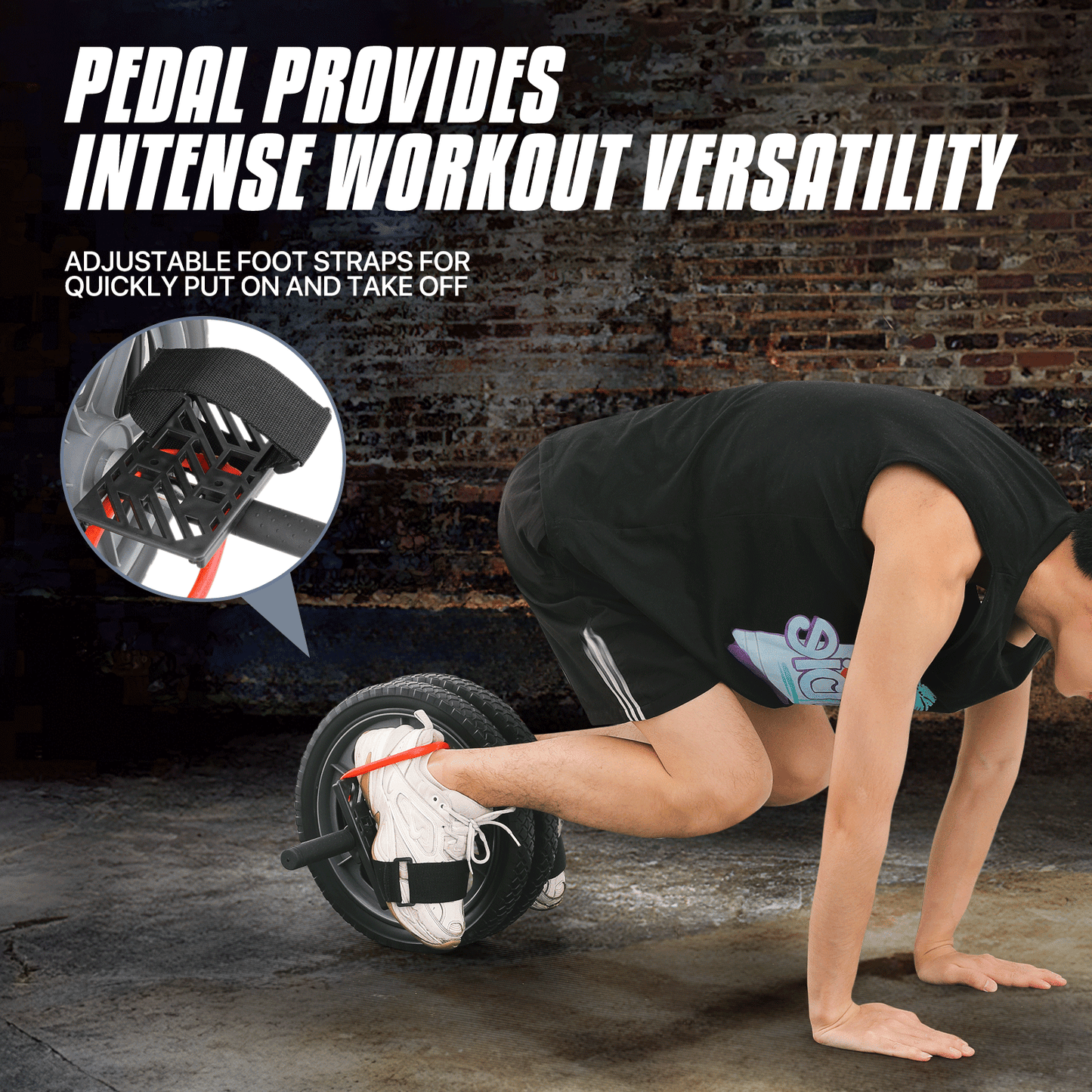 AB Roller Wheel - with Foot Pedal