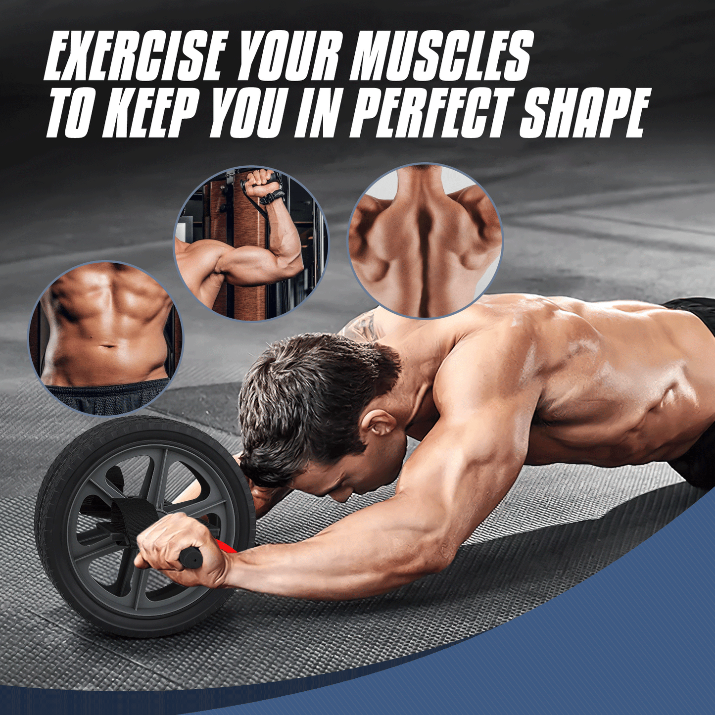 AB Roller Wheel - with Foot Pedal