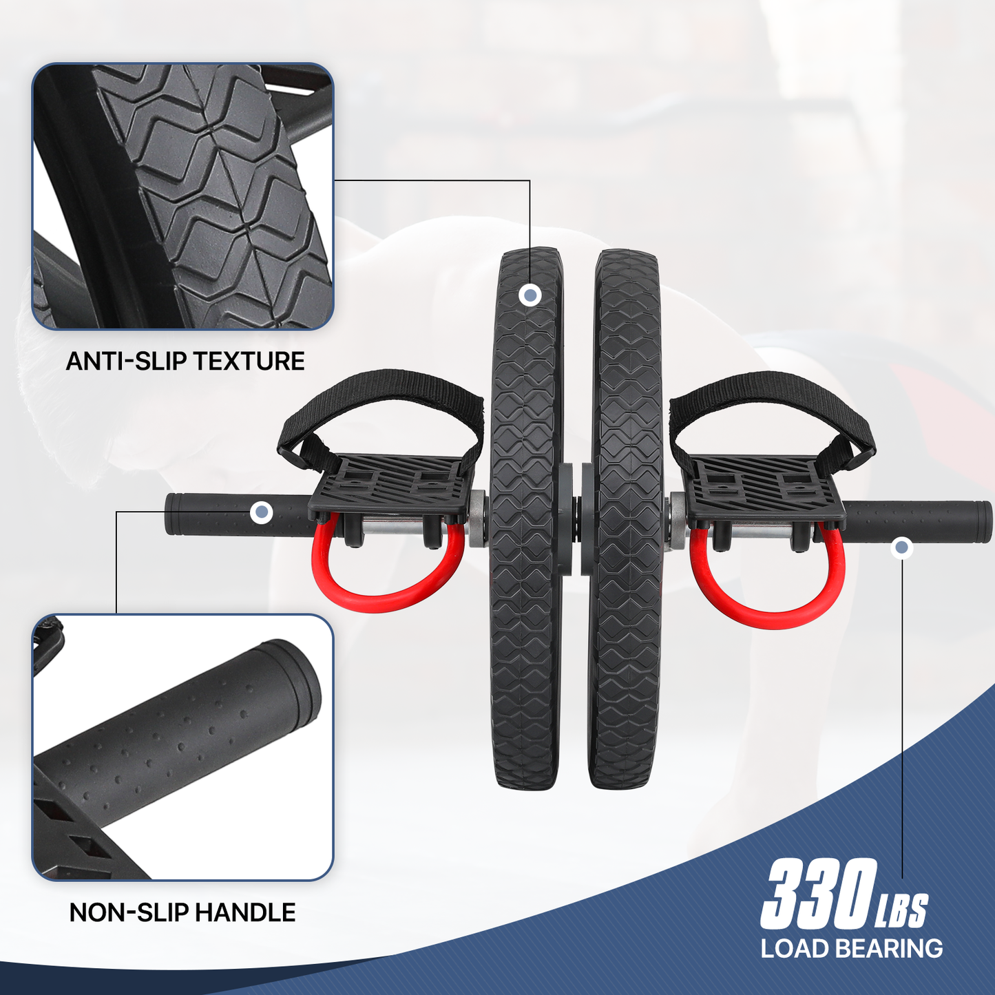 AB Roller Wheel - with Foot Pedal