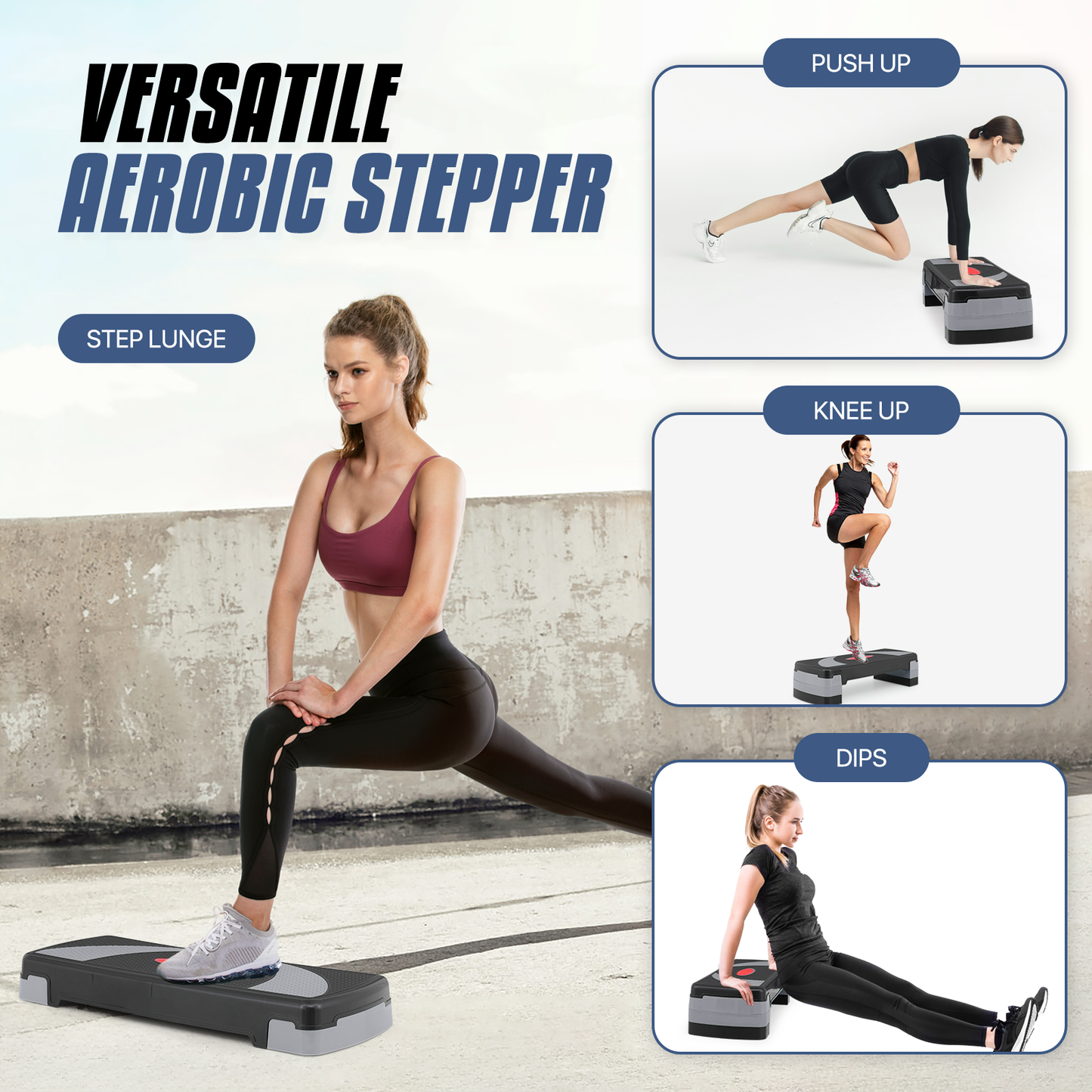 Aerobic Step Platform - 31" Length - 3 Adjustment