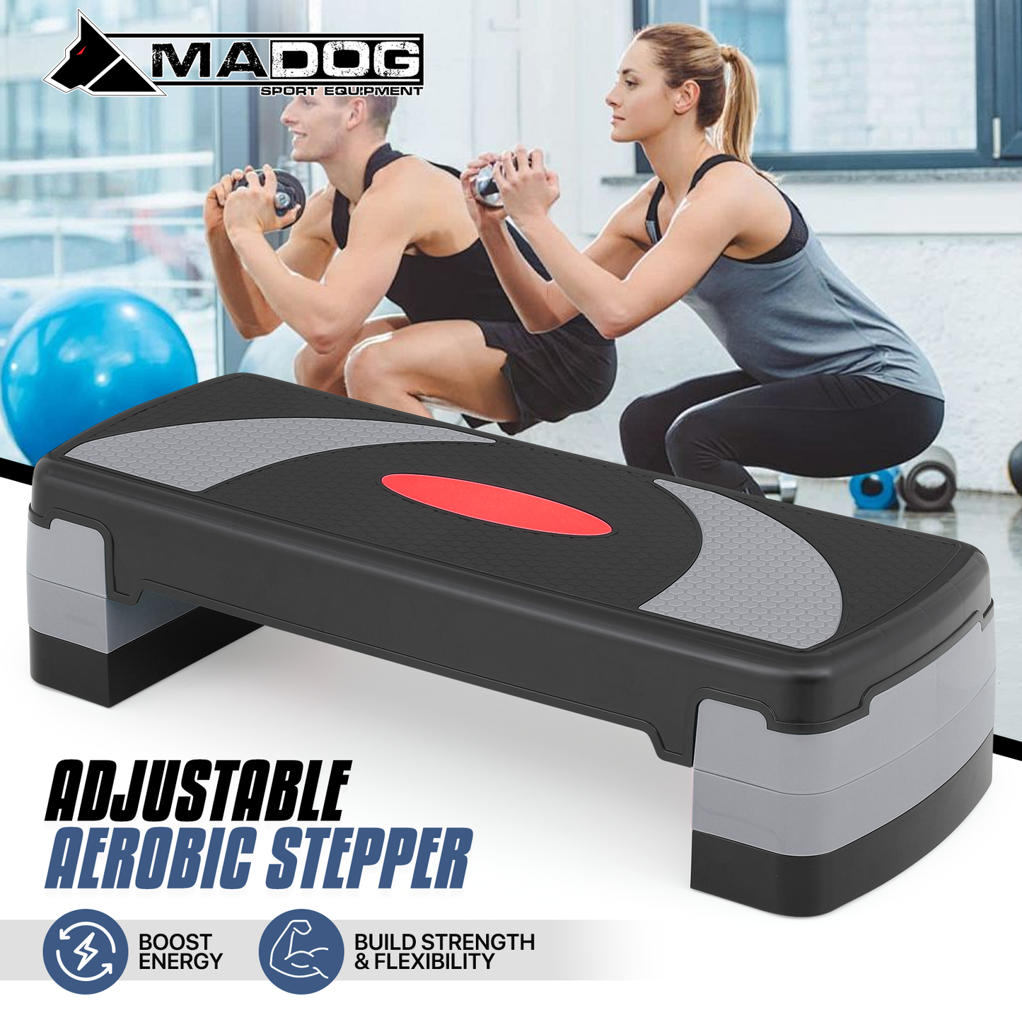 Aerobic Step Platform - 31" Length - 3 Adjustment