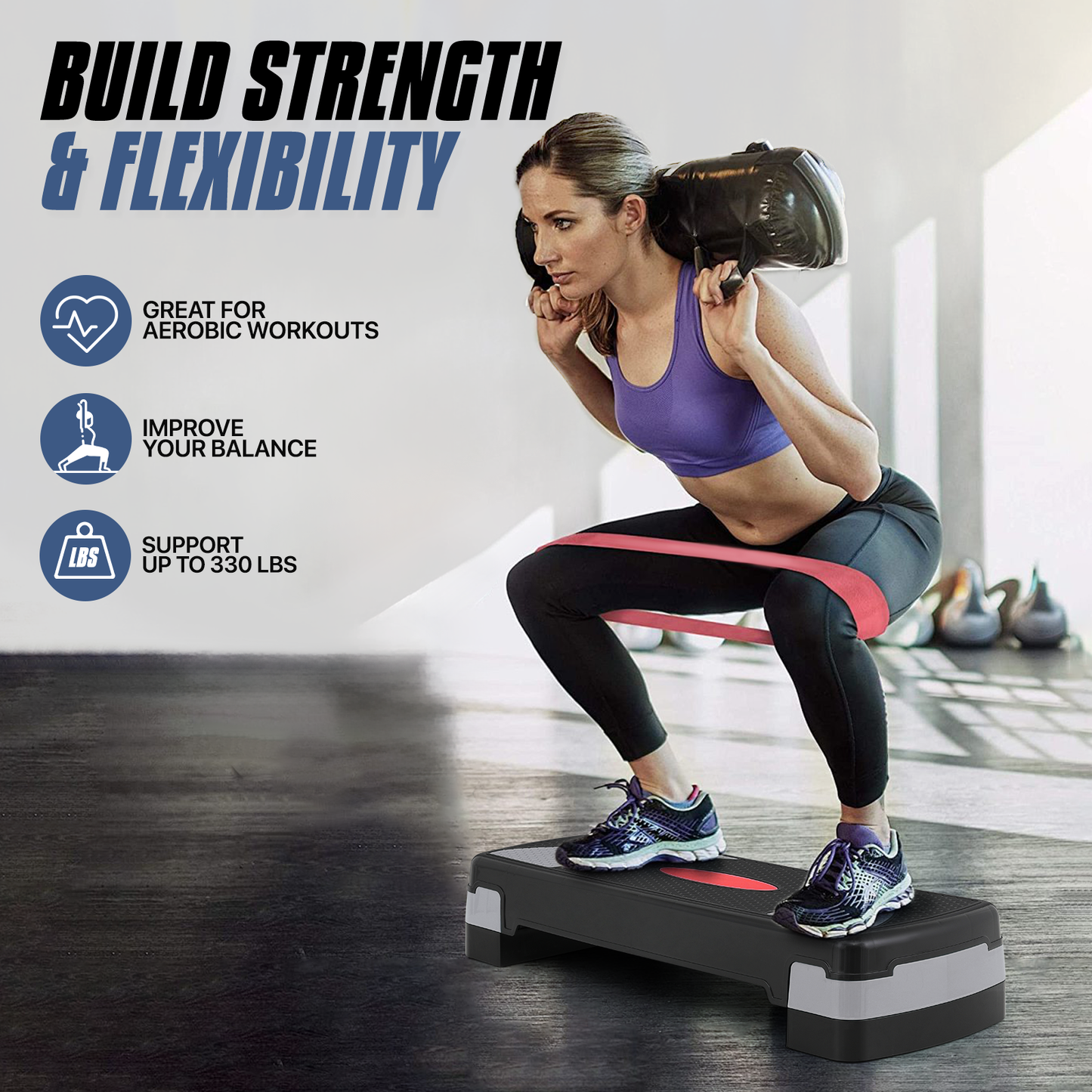 Aerobic Step Platform - 31" Length - 3 Adjustment