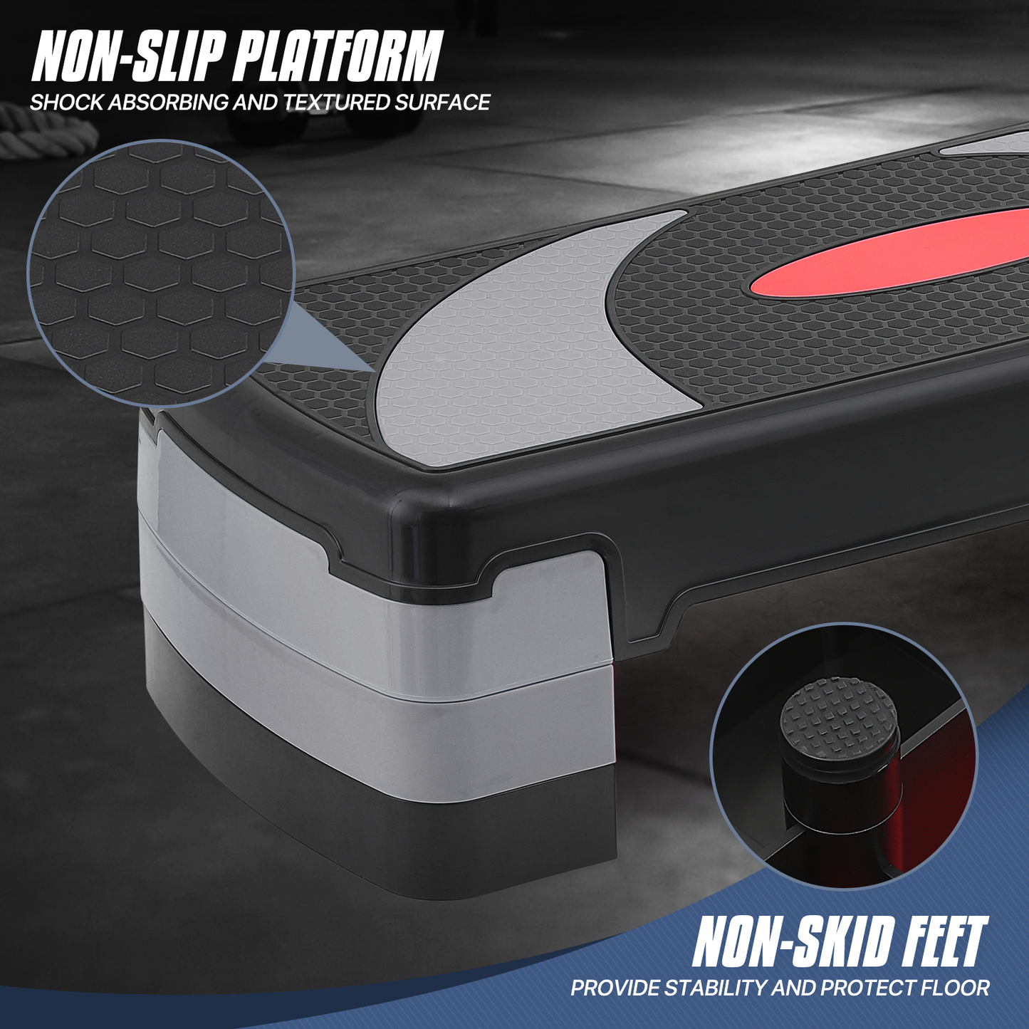 Aerobic Step Platform - 31" Length - 3 Adjustment