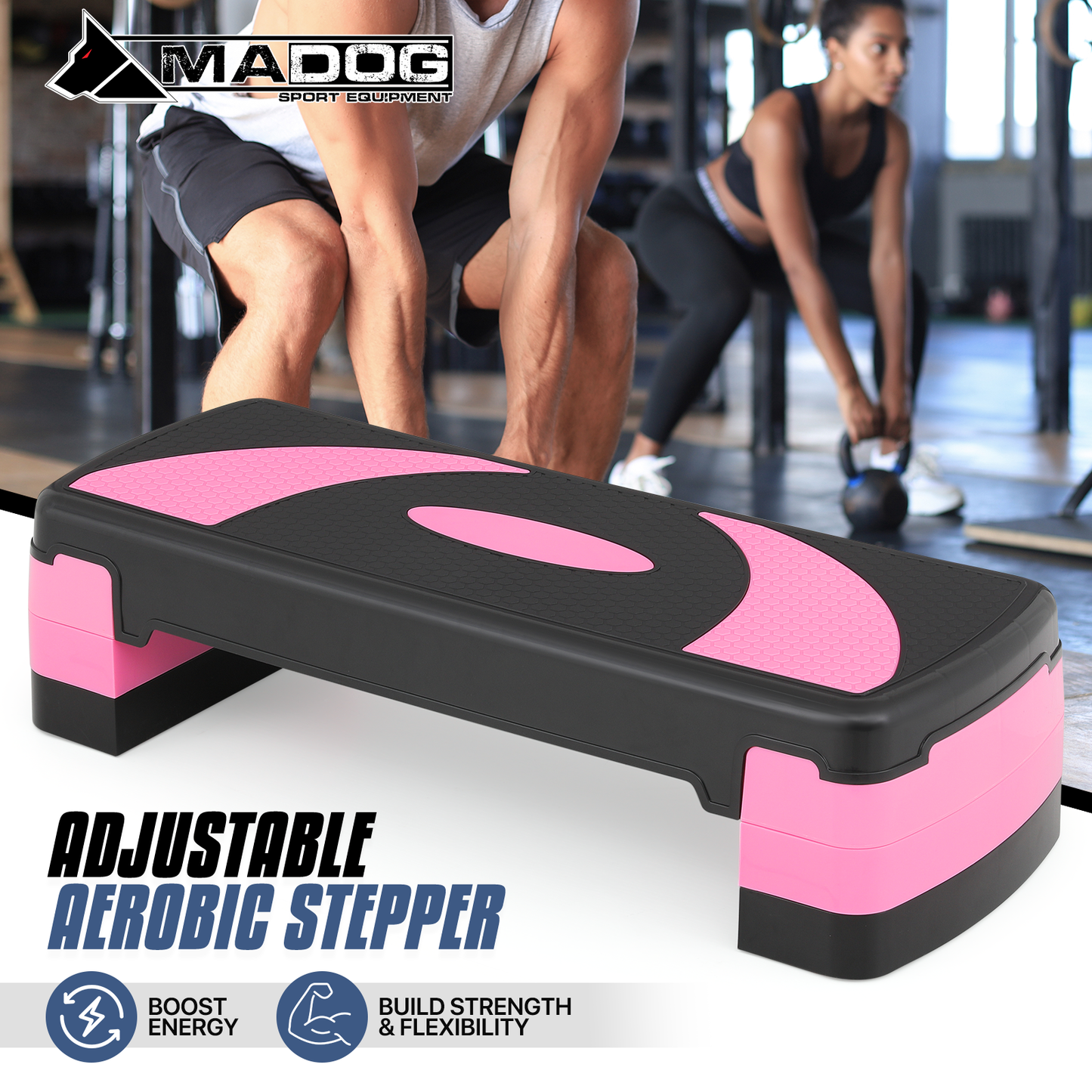 Aerobic Step Platform - 31" Length - 3 Adjustment