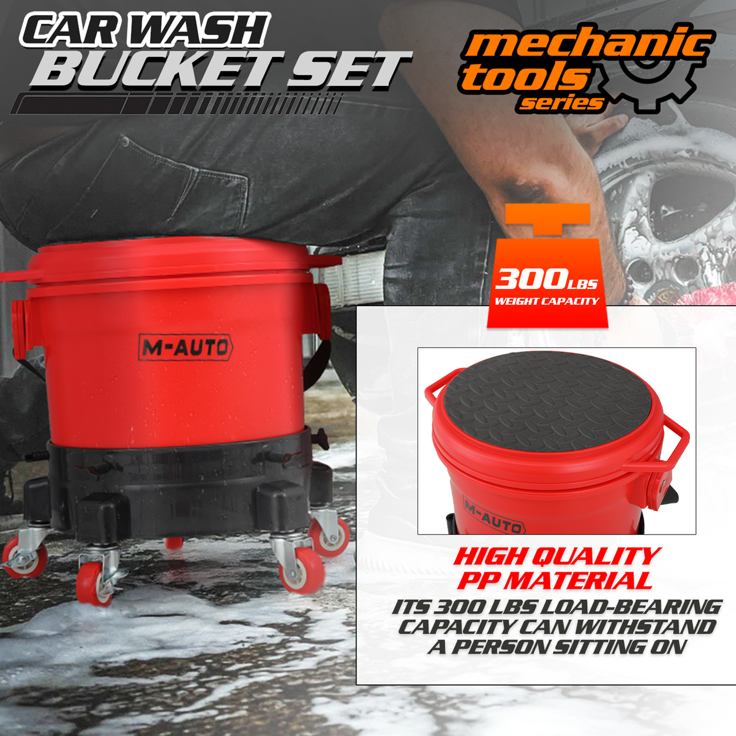 Portable Car wash bucket set