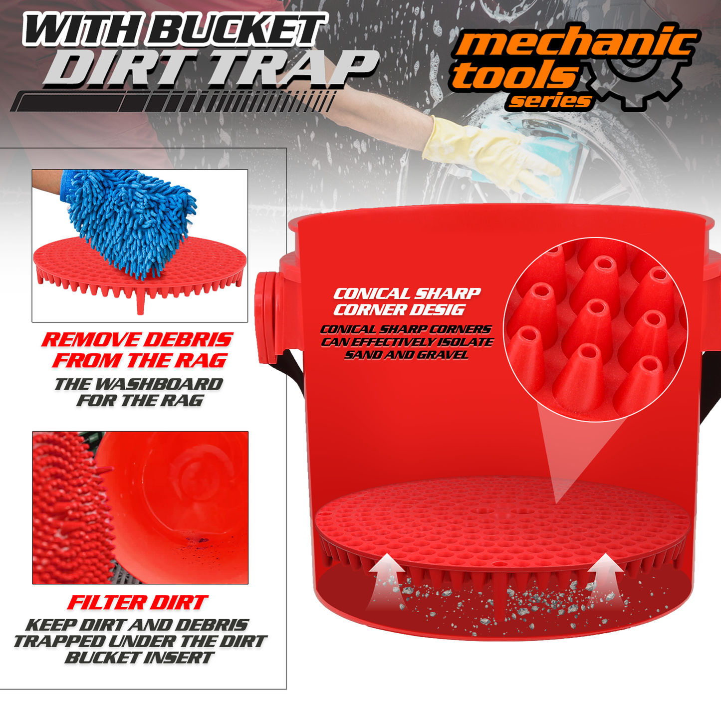 Portable Car wash bucket set