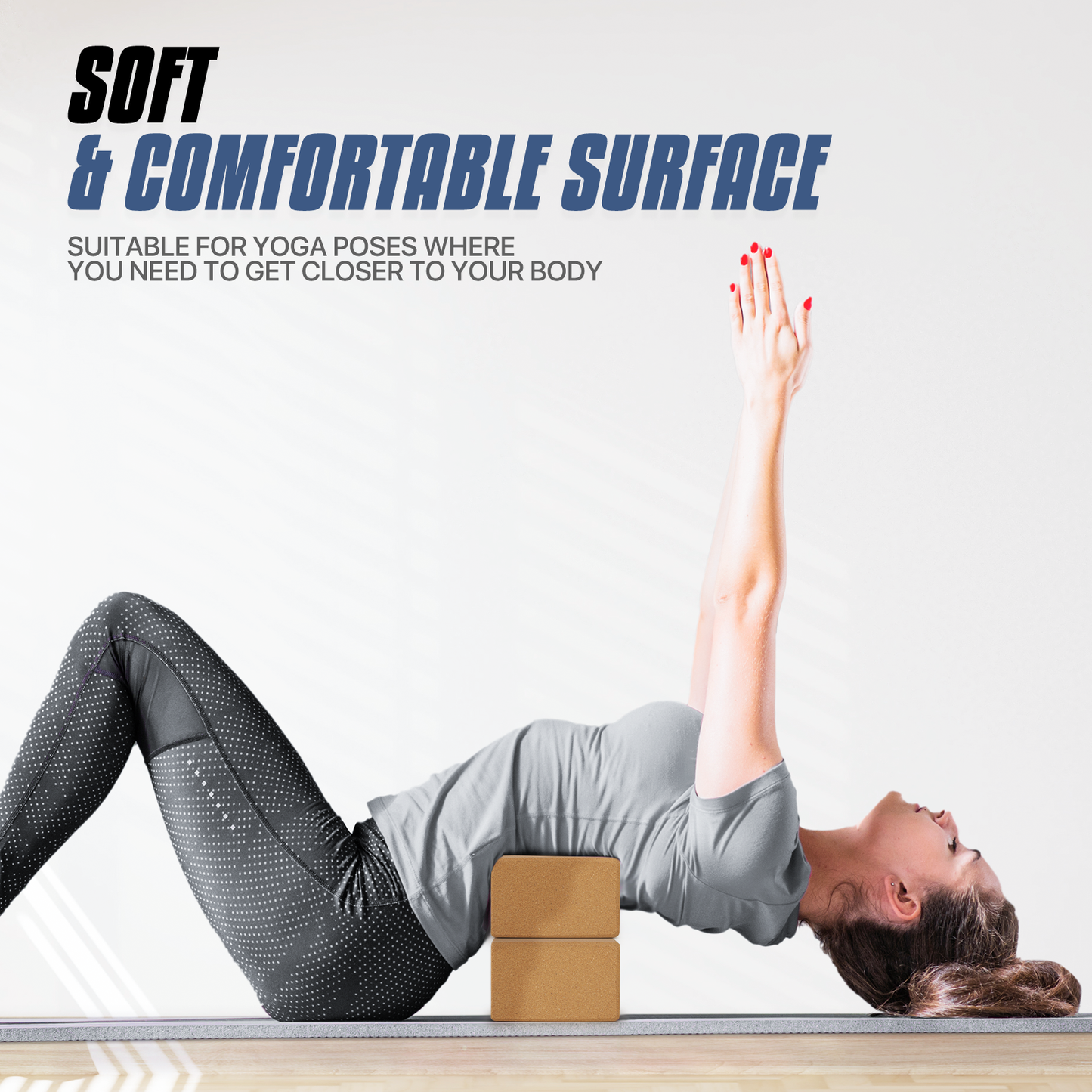 Cork Yoga Block - 9x6x4 Inch