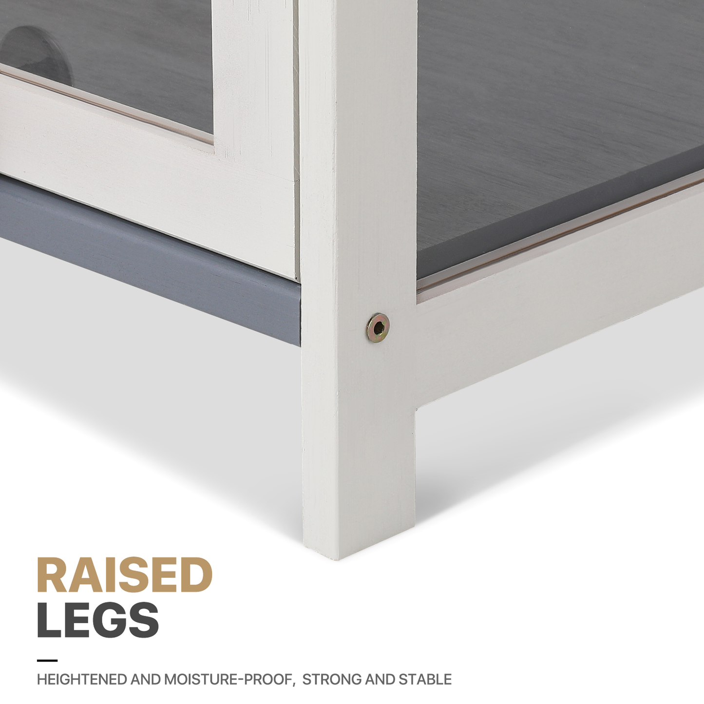 Display Case 30 lbs Capacity - Acrylic Flip Door - transparent on all sides - 5 Tiers - 12''L 12.5''W 67.5''H - White