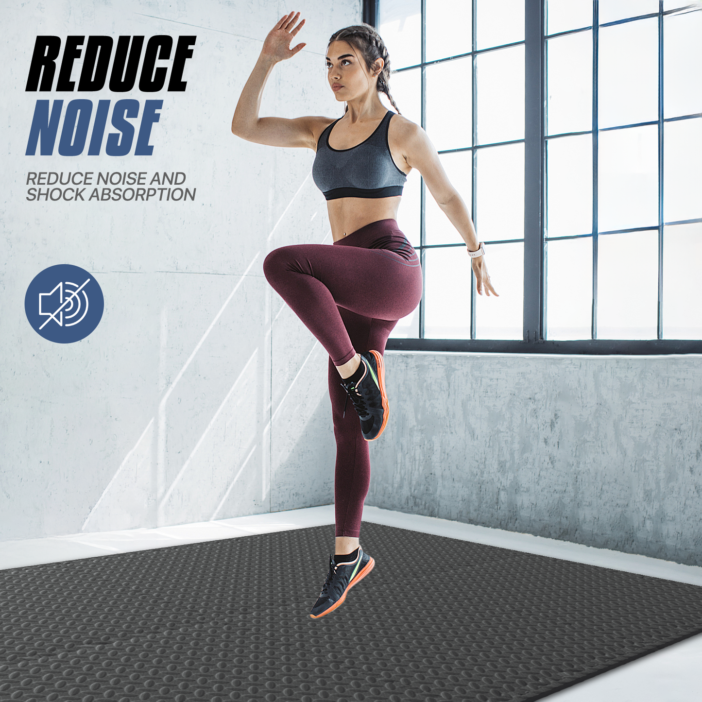 Square EVA Exercise Mat - 23.5" Dimension