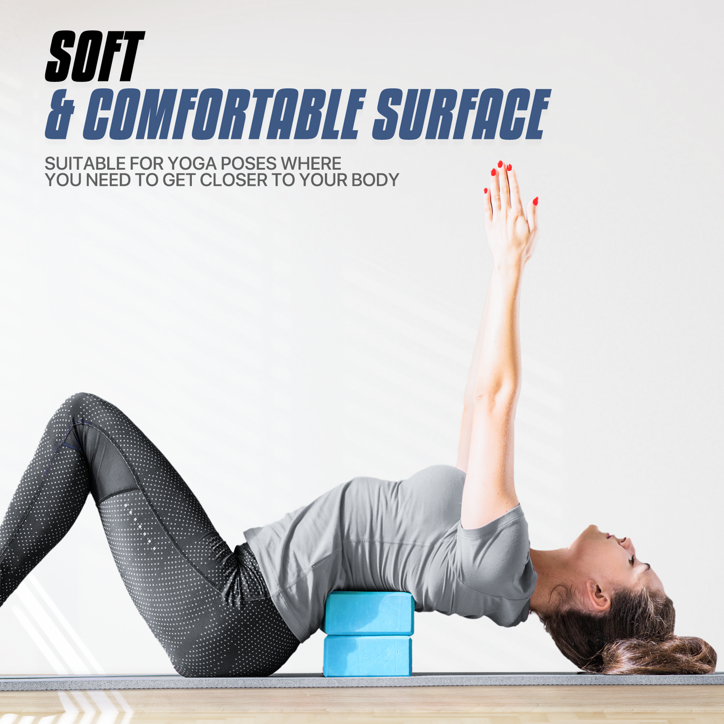 EVA Foam Yoga Block - 9x6x3 Inch