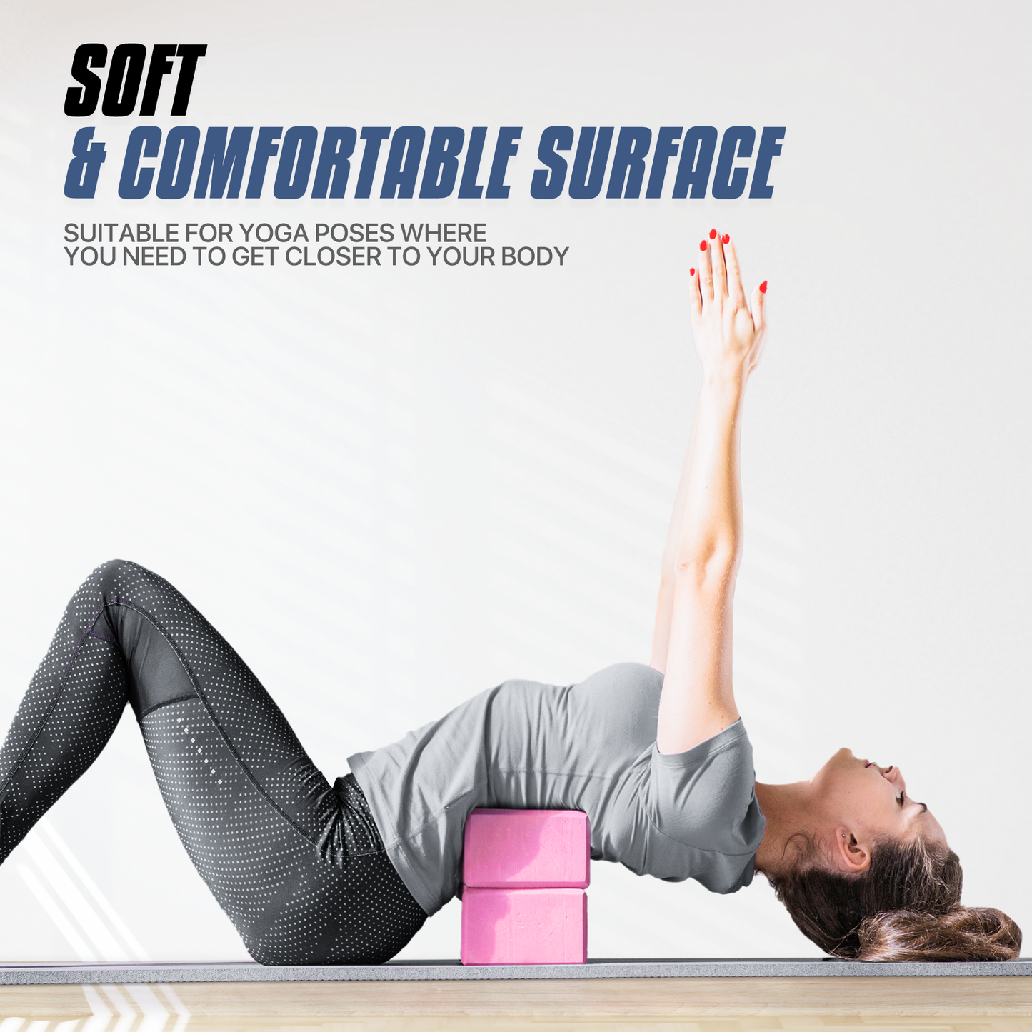 EVA Foam Yoga Block - 9x6x4 Inch