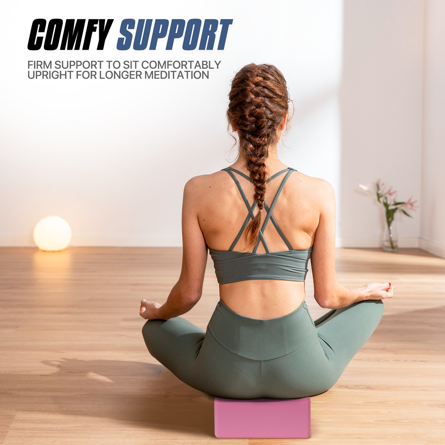 EVA Foam Yoga Block - 9x6x4 Inch