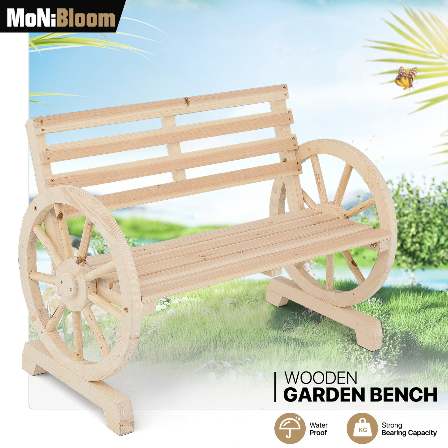 41''Length Garden Bench - 485lbs Load Capacity