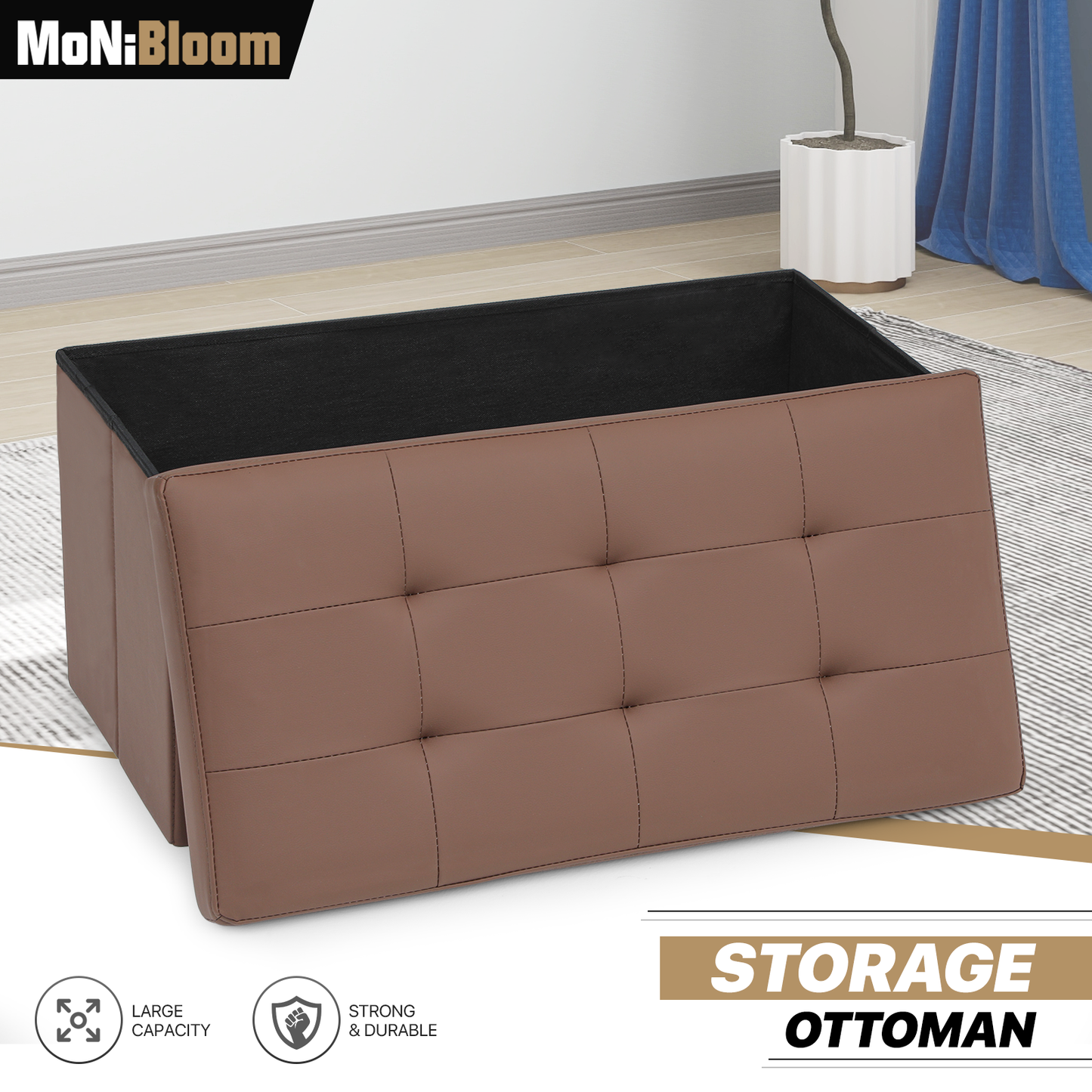 Lift-Off Storage Ottoman - 30'' * 15'' * 14.5''