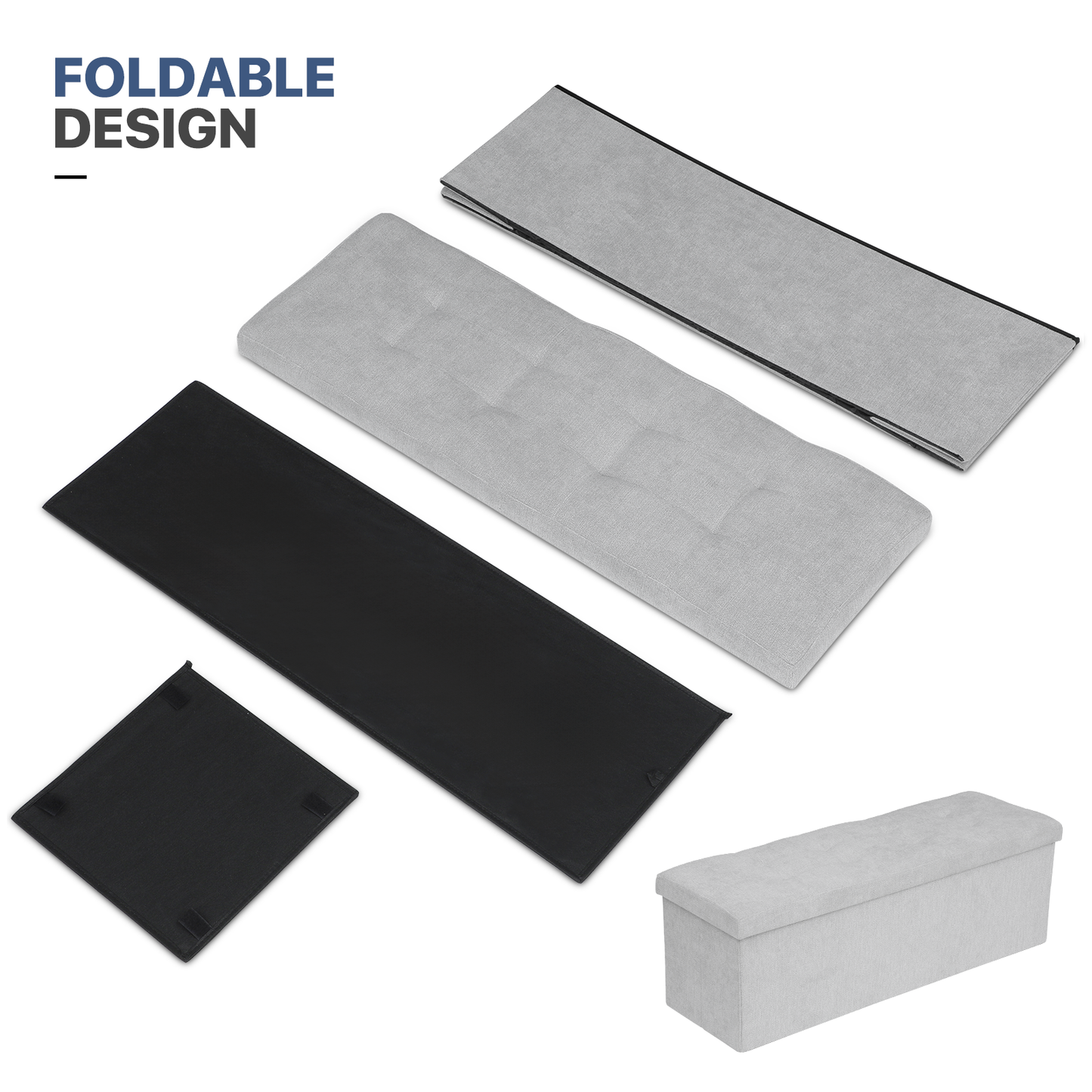 Lift-Off Storage Ottoman - 43'' * 15'' * 14.5''