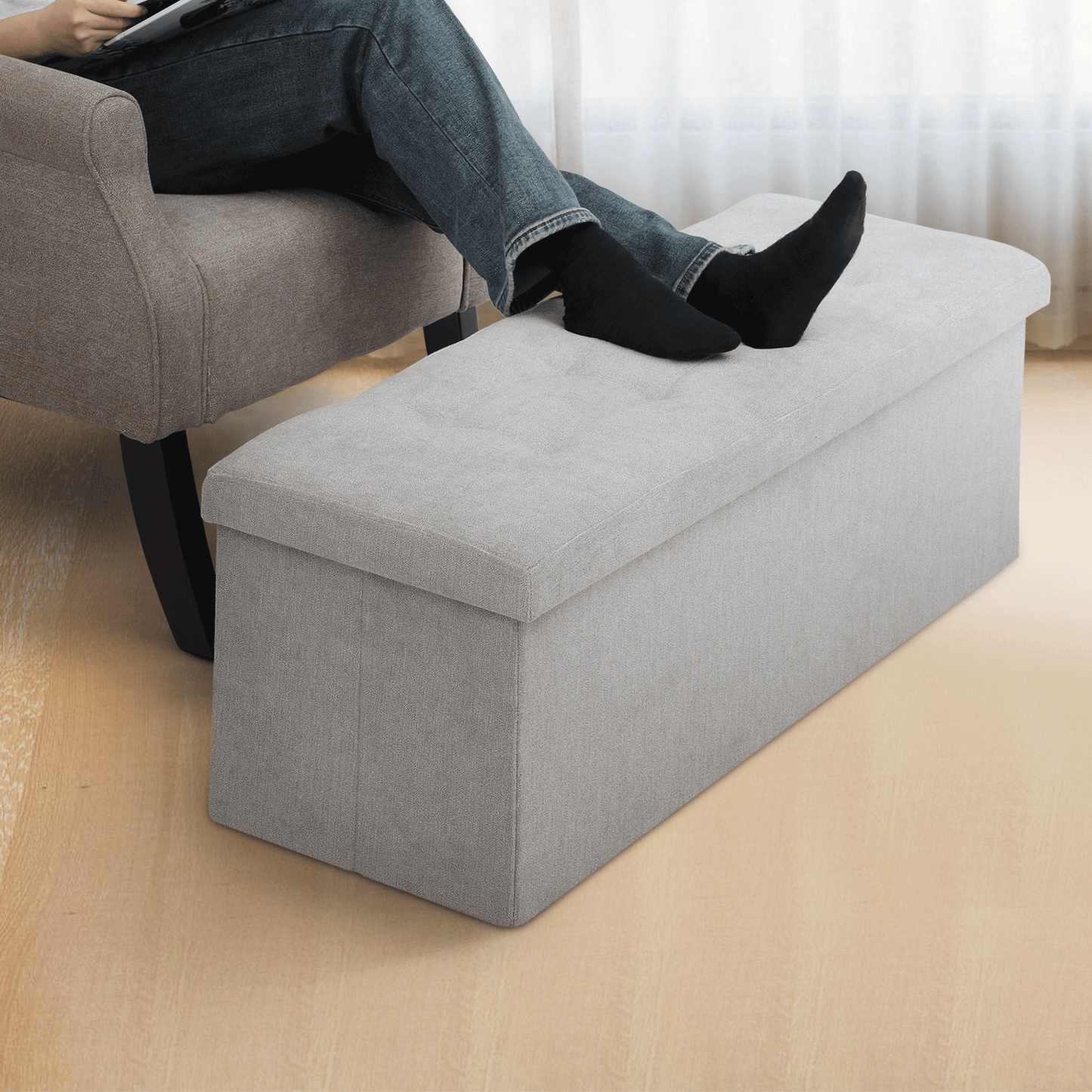Lift-Off Storage Ottoman - 43'' * 15'' * 14.5''