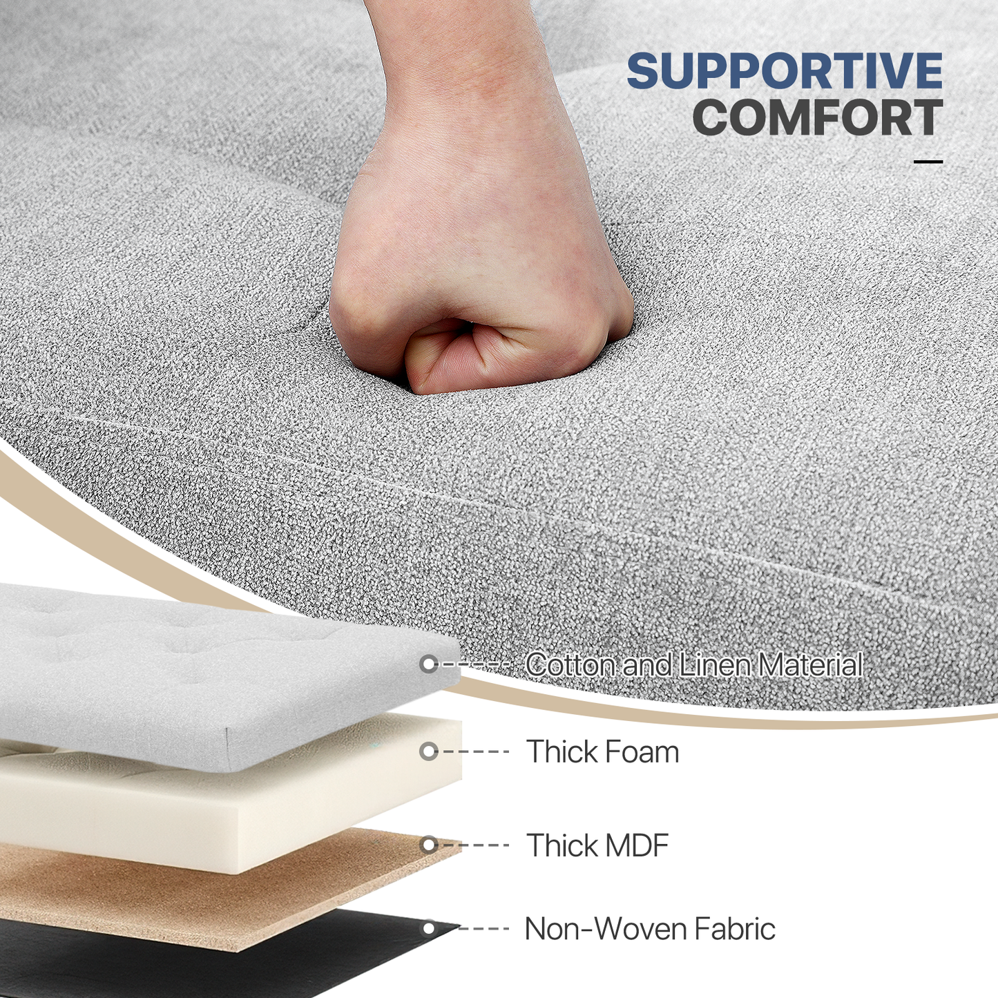 Lift-Off Storage Ottoman - 43'' * 15'' * 14.5''