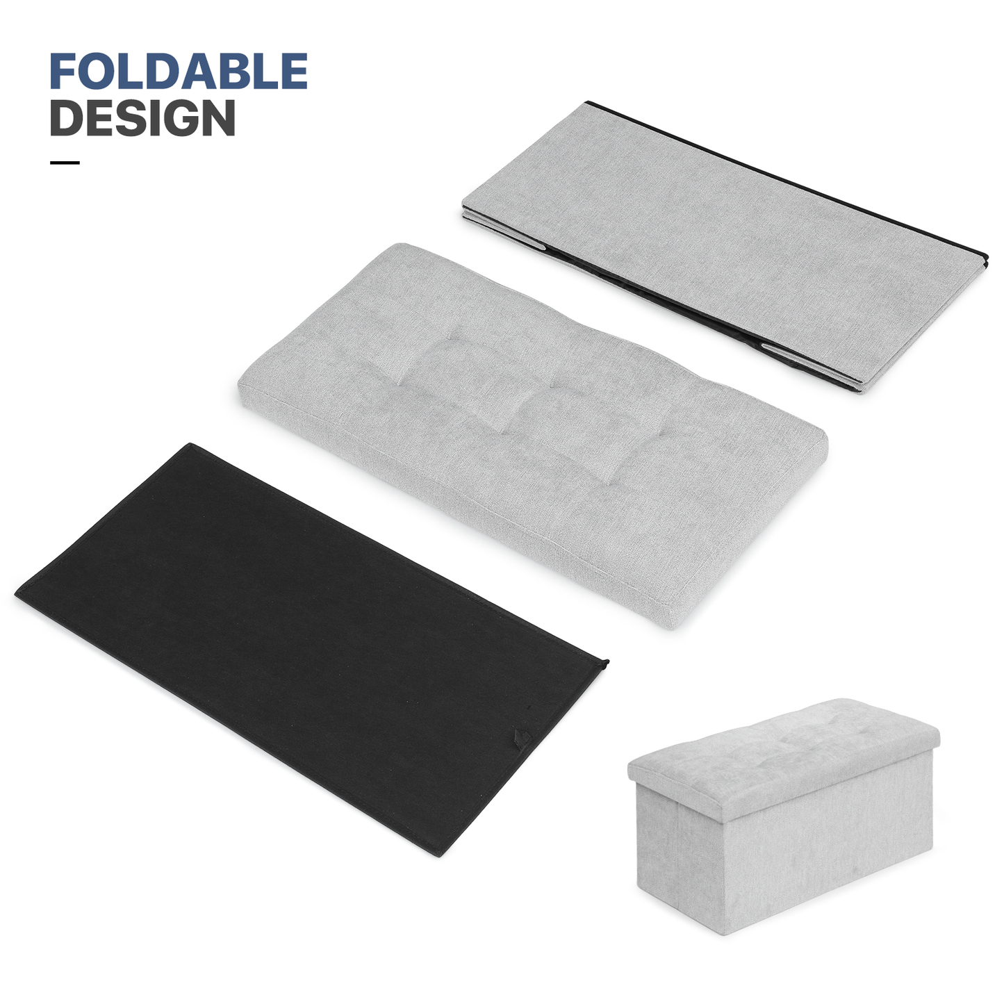 Lift-Off Storage Ottoman - 30'' * 15'' * 14.5''