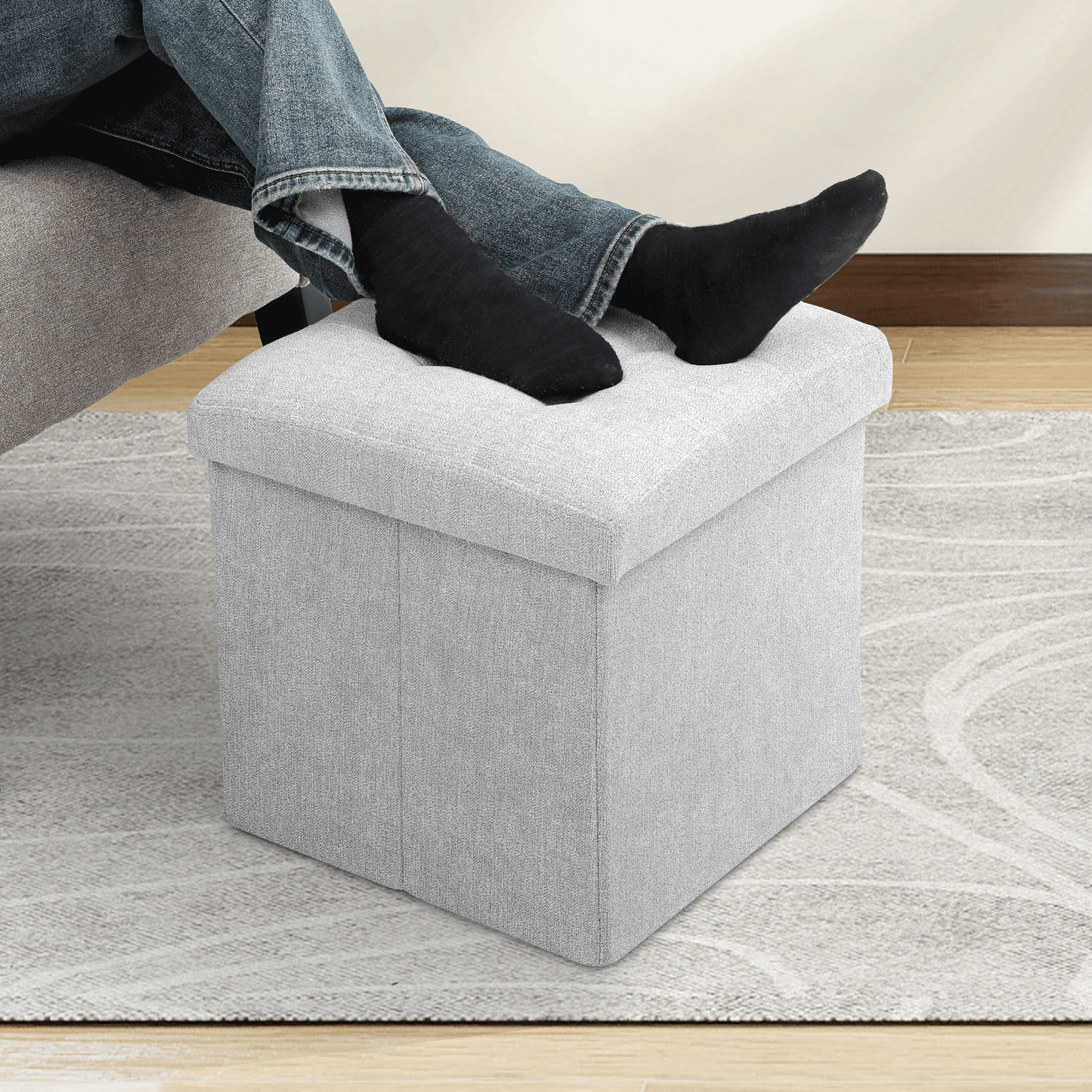Lift-Off Storage Ottoman - 15'' * 15'' * 15''