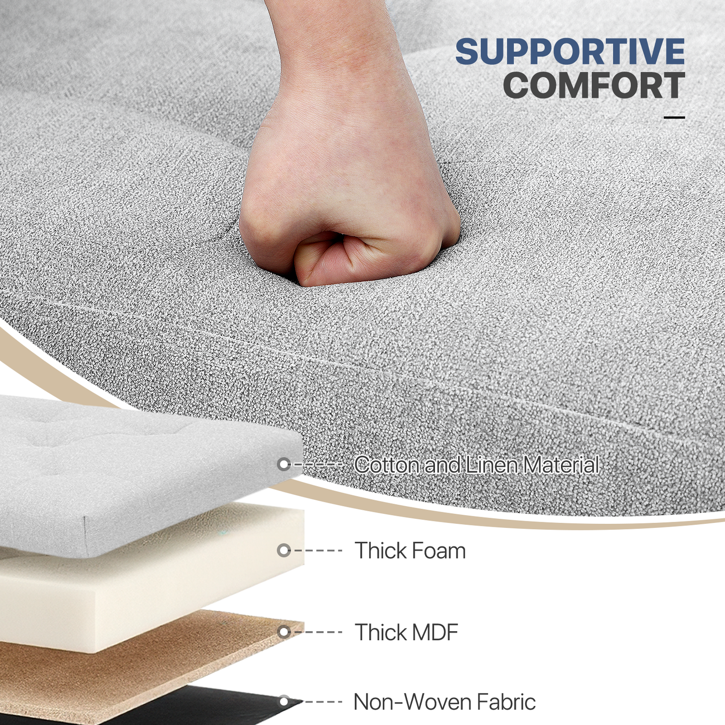 Lift-Off Storage Ottoman - 15'' * 15'' * 15''