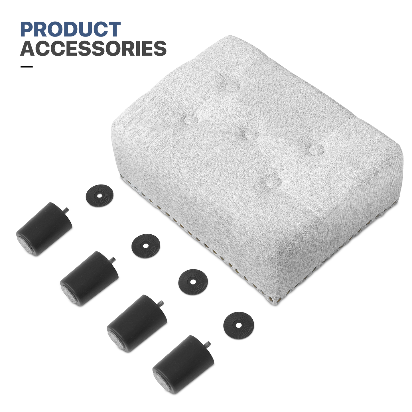 Square  Ottoman - 15'' * 11.5'' * 8.5''