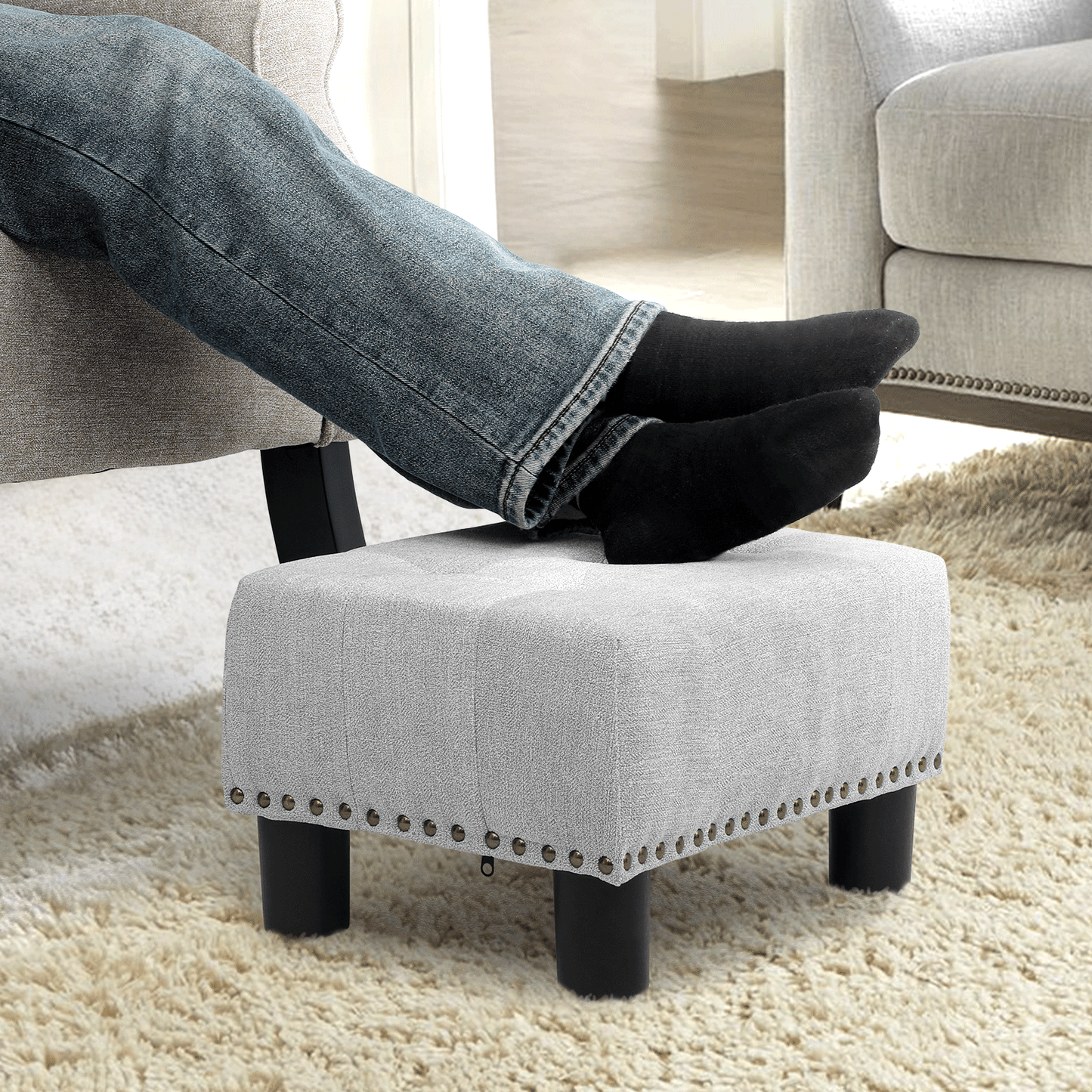Square  Ottoman - 15'' * 11.5'' * 8.5''