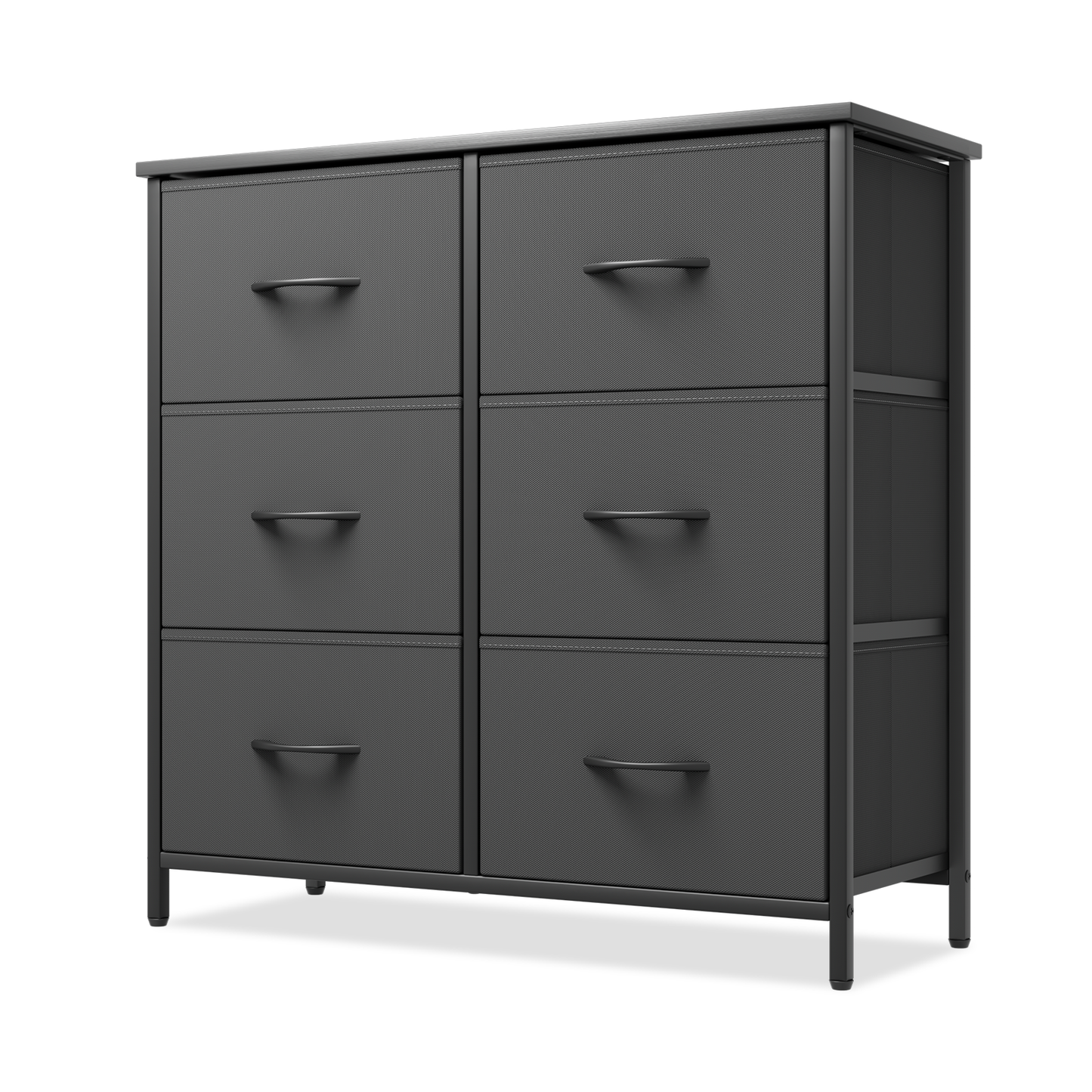 30" Dresser Model Fabric Drawer Metal Frame, 6-Drawer