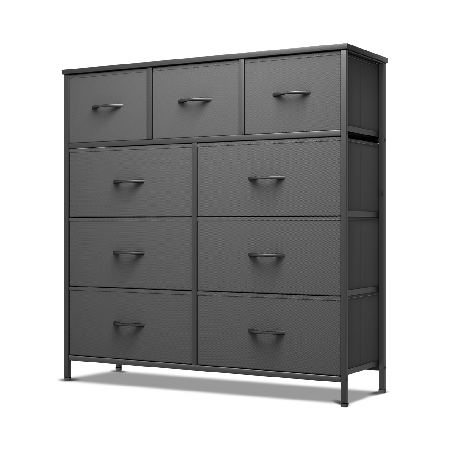 40" Dresser Model Fabric Drawer Metal Frame, 9-Drawer