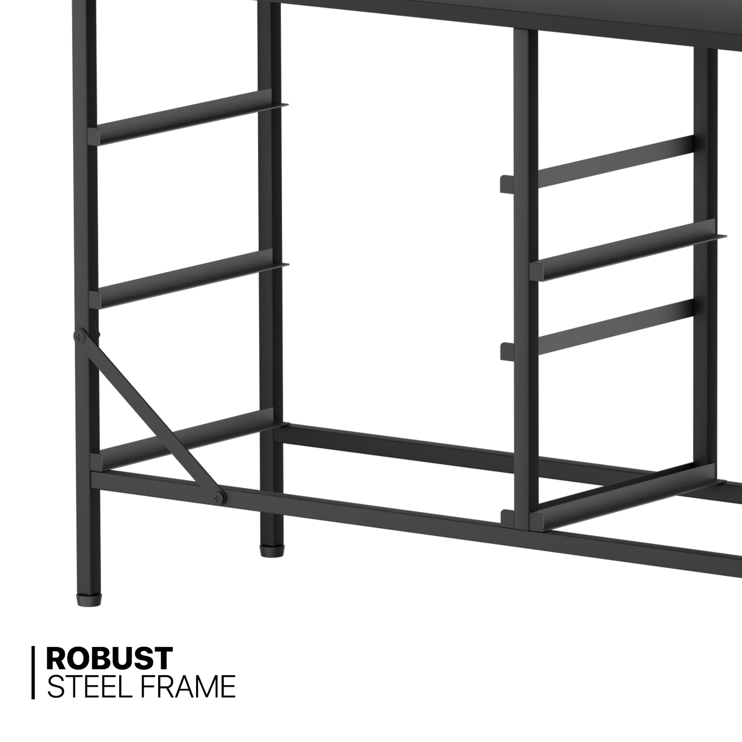 21.5" Height Dresser - 5 Fabric Drawer- Metal Frame - MDF Top