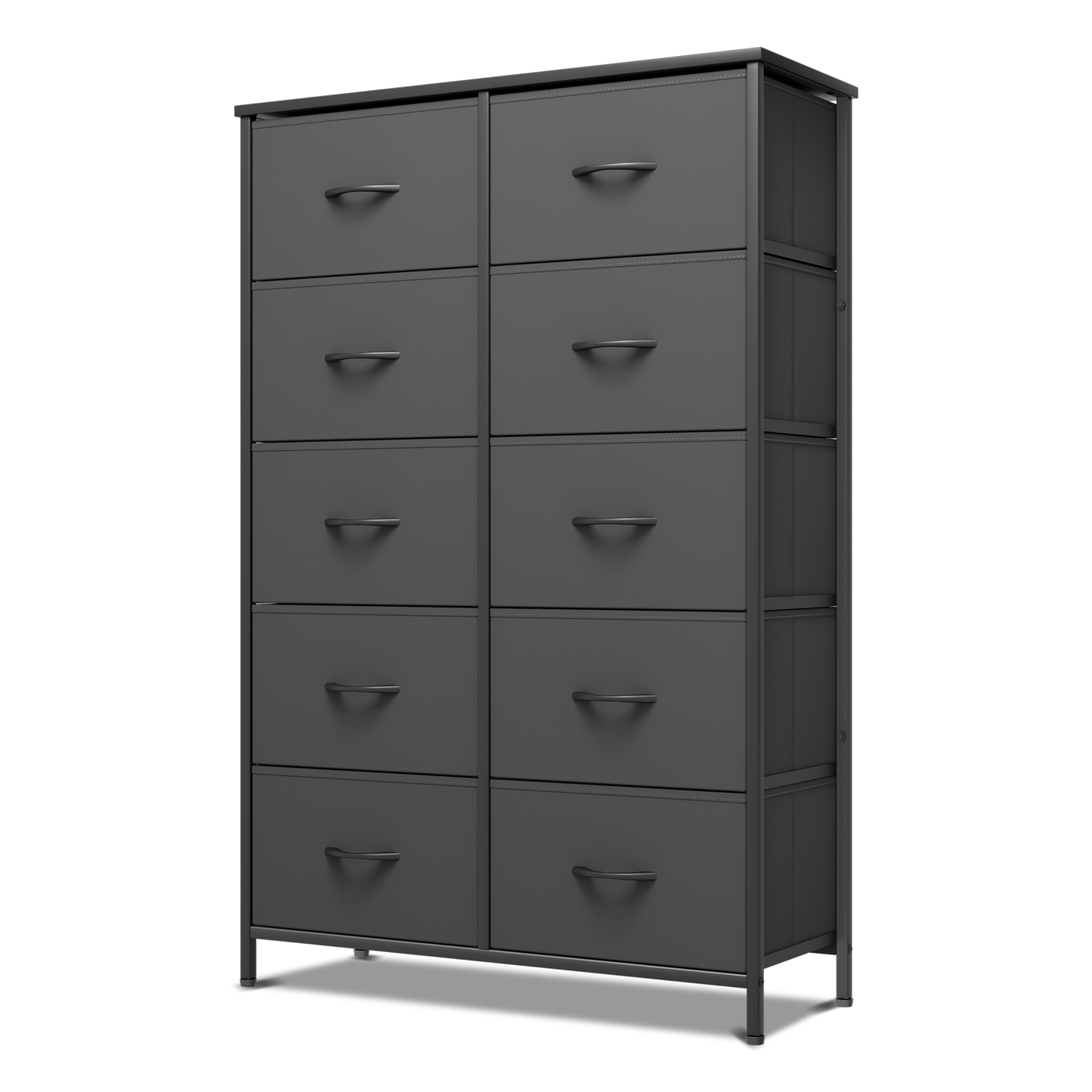 48.5" Dresser Model Fabric Drawer Metal Frame, 10-Drawer