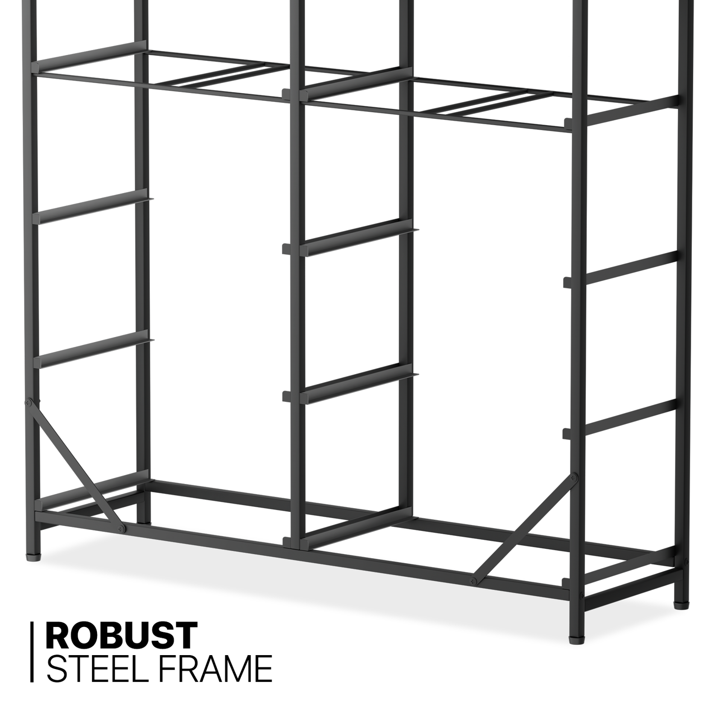 39.25" Height Dresser - 10 Fabric Drawer- Metal Frame - MDF Top