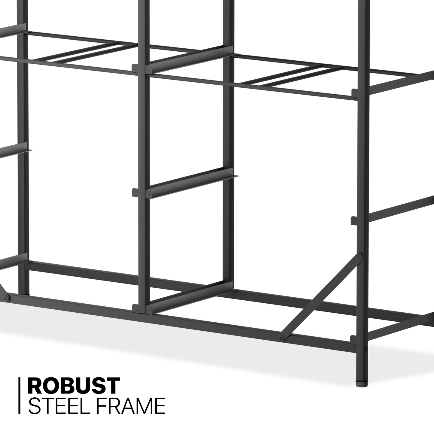 30.5" Height Dresser - 8 Fabric Drawer- Metal Frame - MDF Top