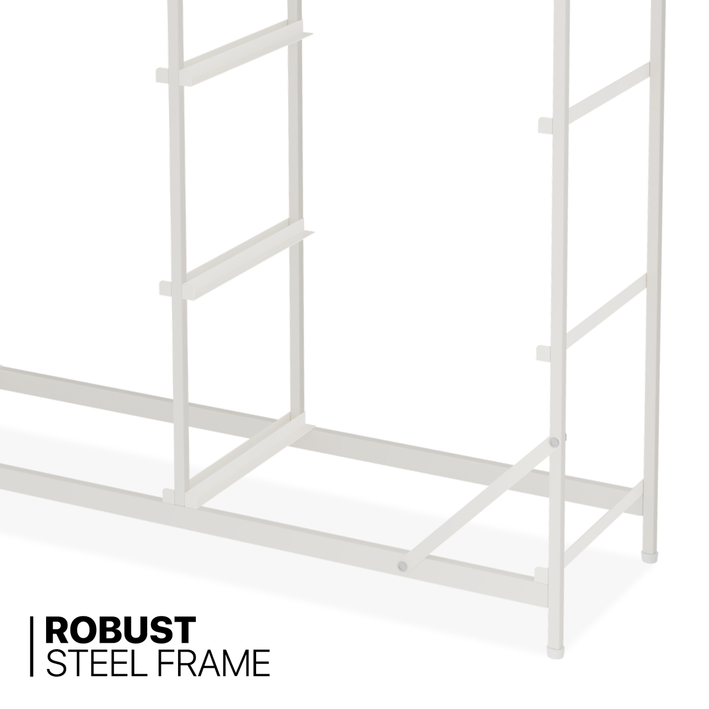 50.5" Height Dresser - 8 Fabric Drawer- Metal Frame - w/Power strip 3 Plug+2 USB Port