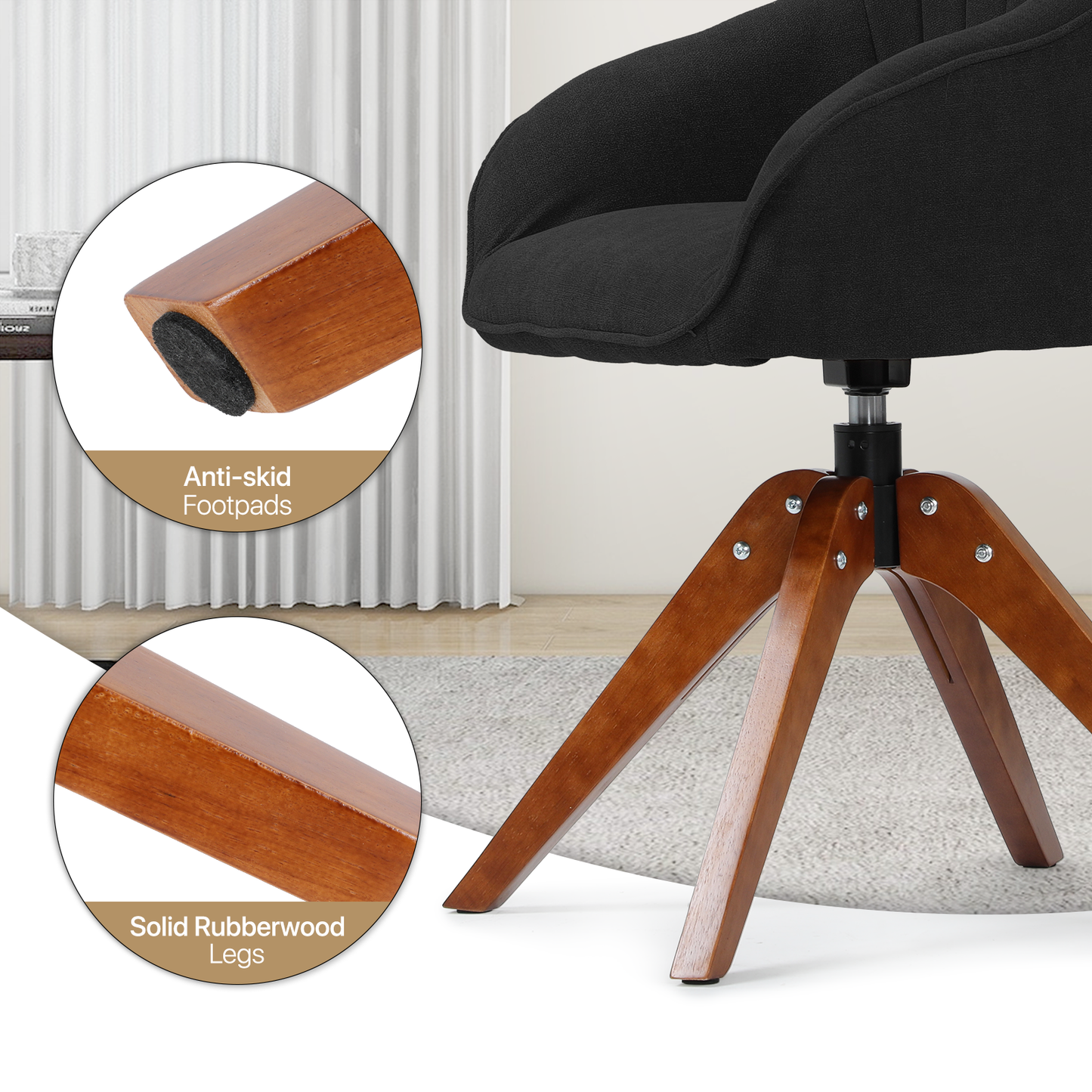 2 pcs Arm Chair 300 lbs Capacity - (L)16.5in. (W)23.0in. (H)35.0in.