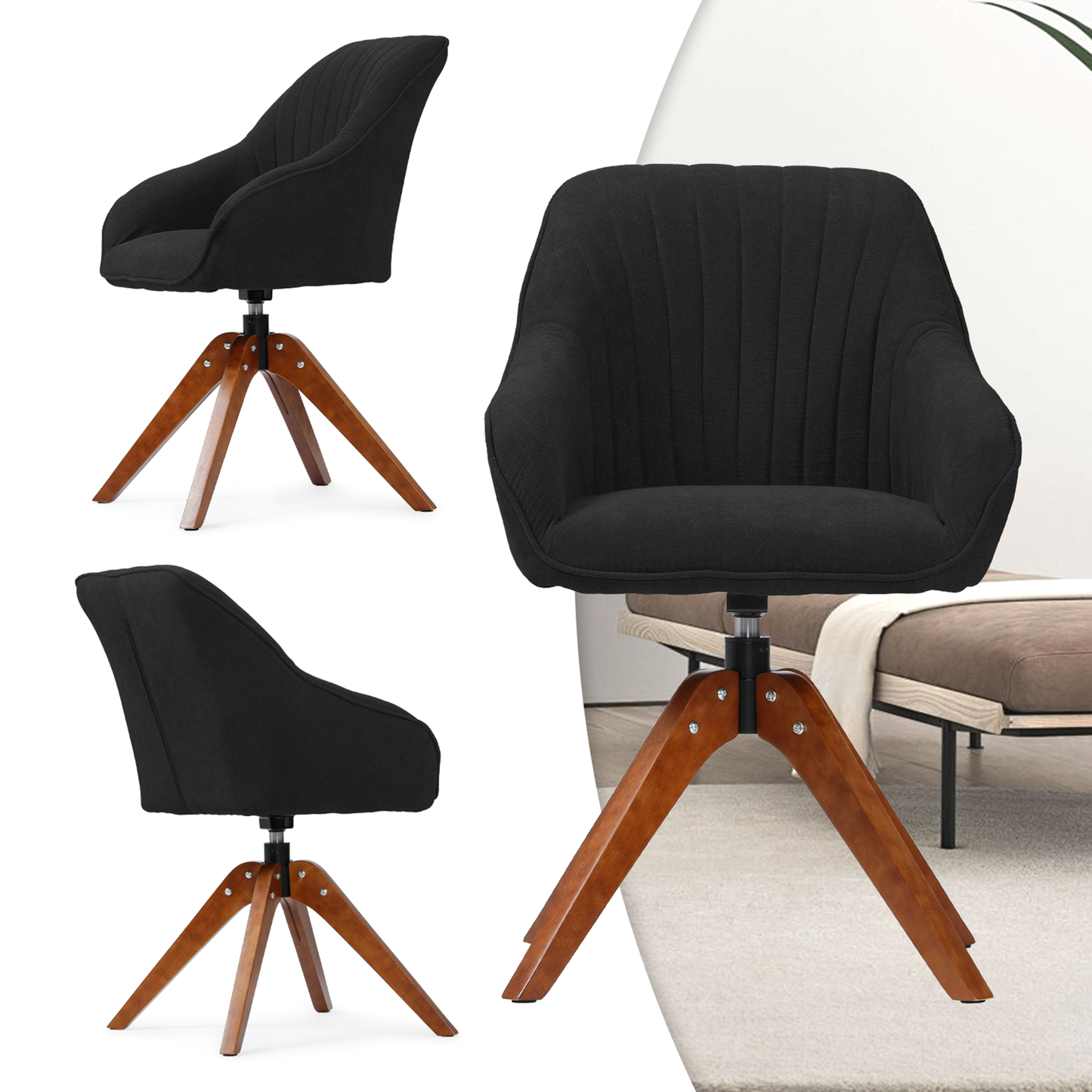 2 pcs Arm Chair 300 lbs Capacity - (L)16.5in. (W)23.0in. (H)35.0in.