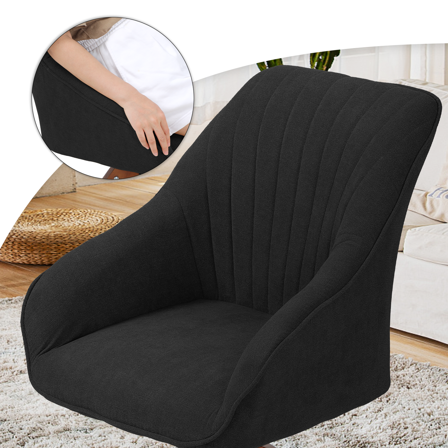 2 pcs Arm Chair 300 lbs Capacity - (L)16.5in. (W)23.0in. (H)35.0in.
