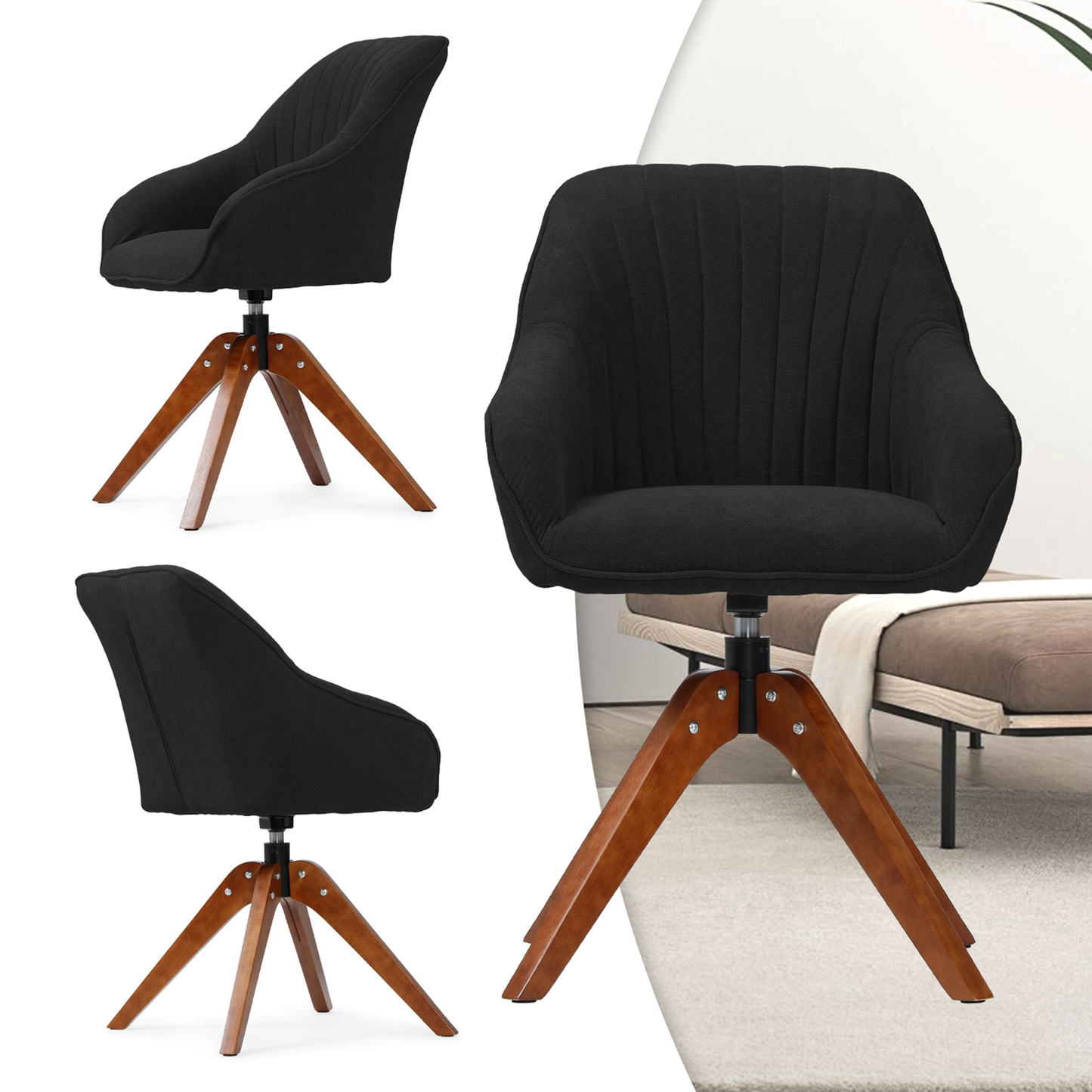 Arm Chair 300 lbs Capacity - (L)16.5in. (W)23.0in. (H)35.0in.