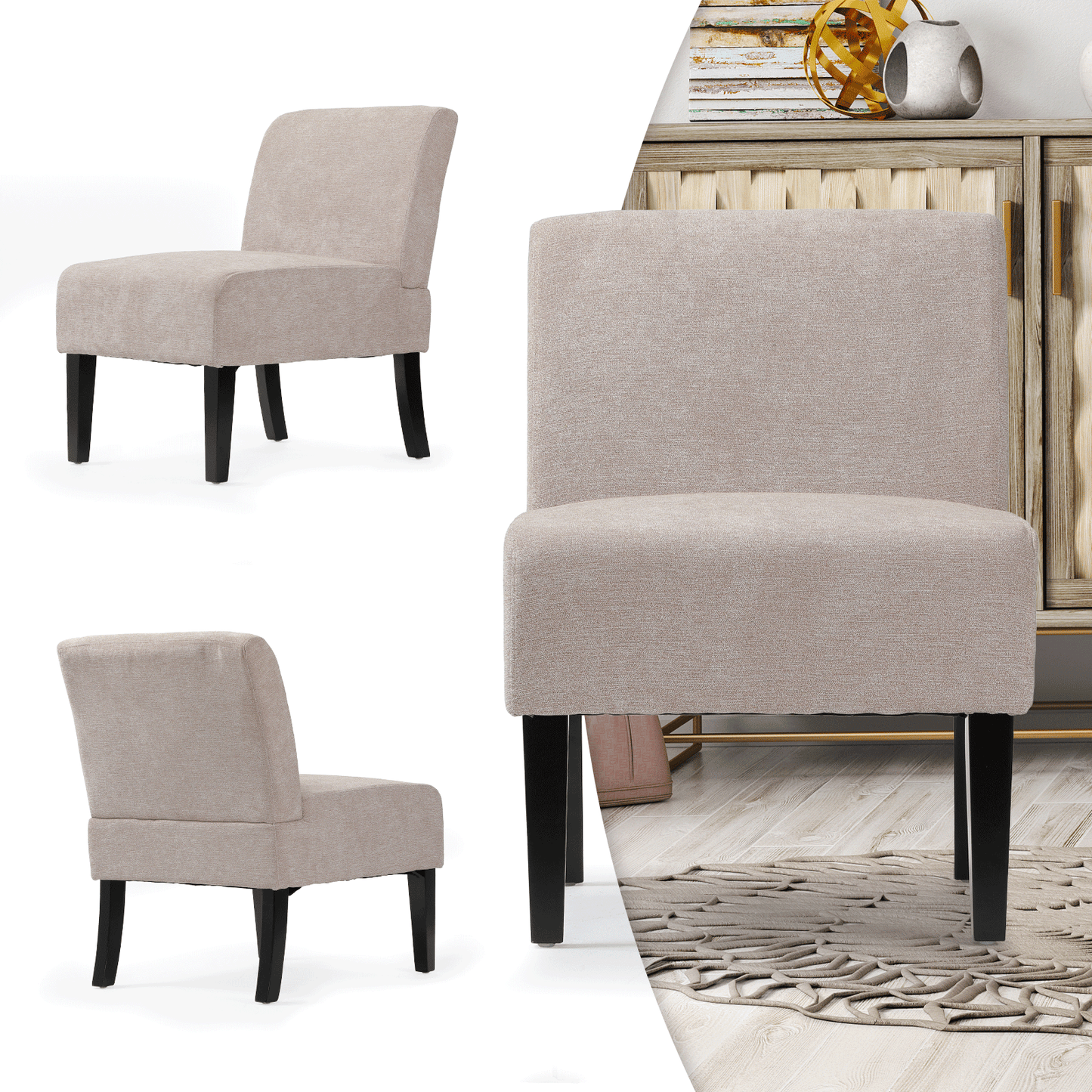 Sofa Chair 300 lbs Capacity - (L)23.0in. (W)29.0in. (H)32.0in.